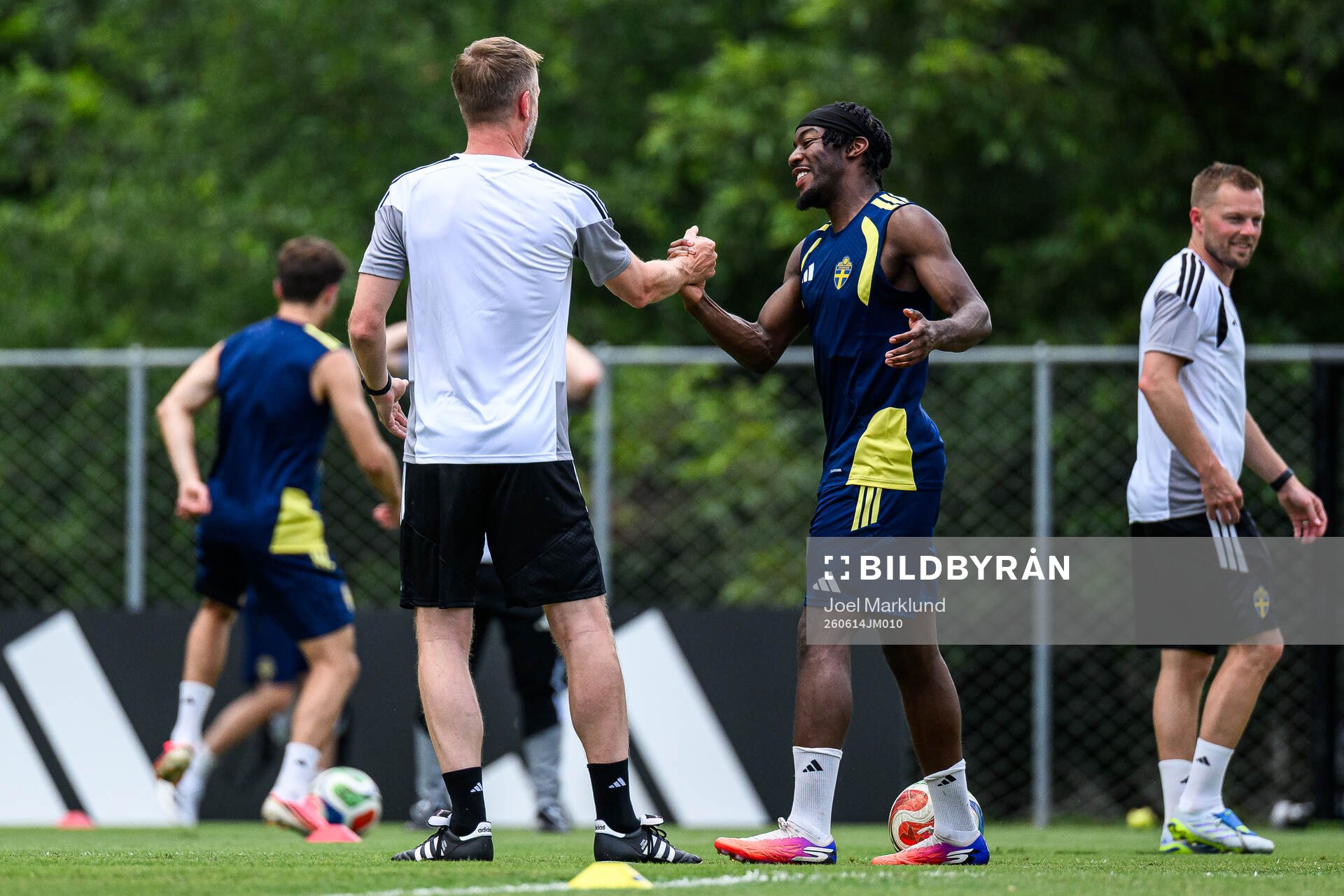 Anthony Elanga of the Swedish national football team at a