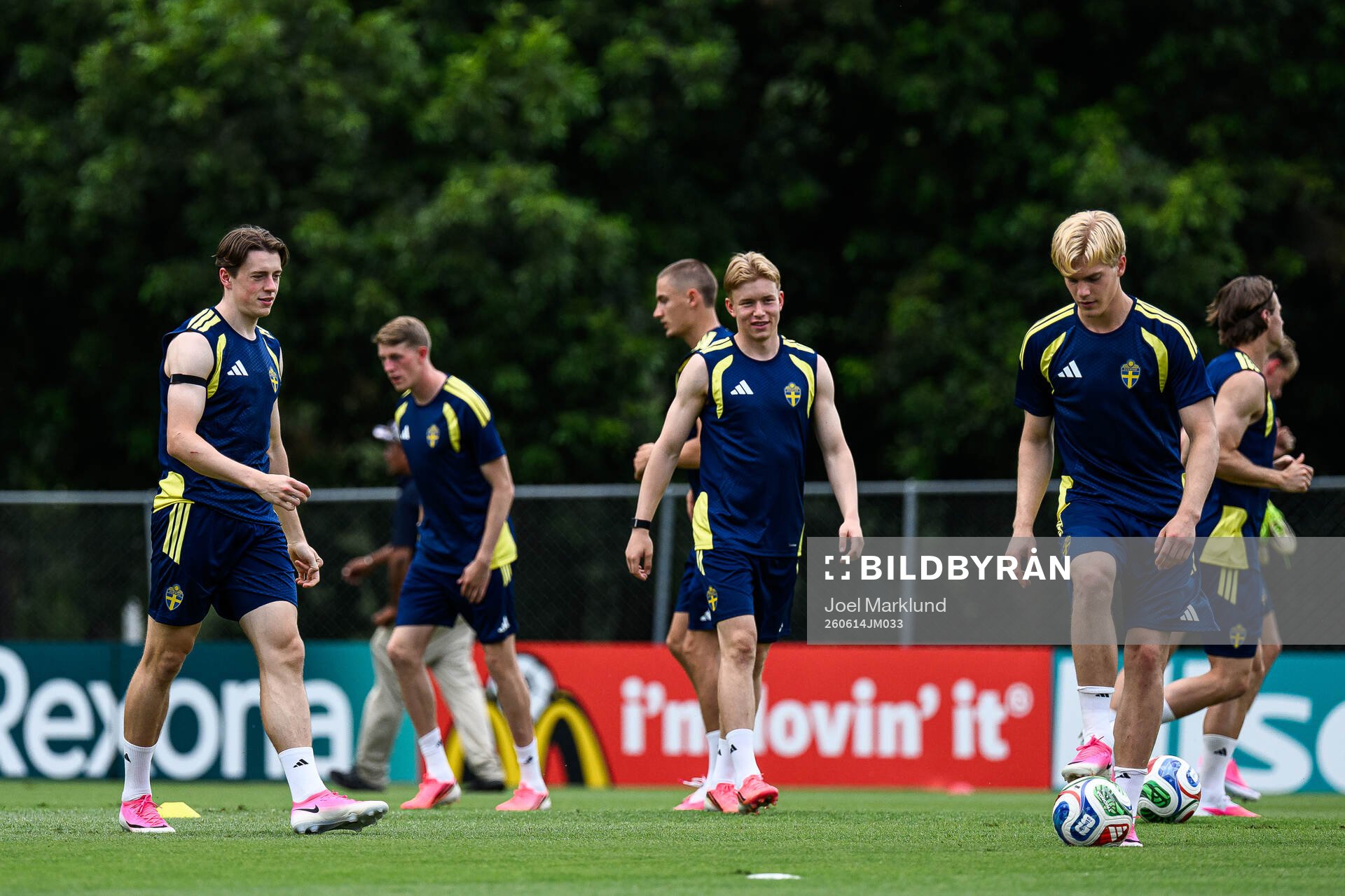 Elliot Stroud, Daniel Svensson and Lucas Bergvall of the