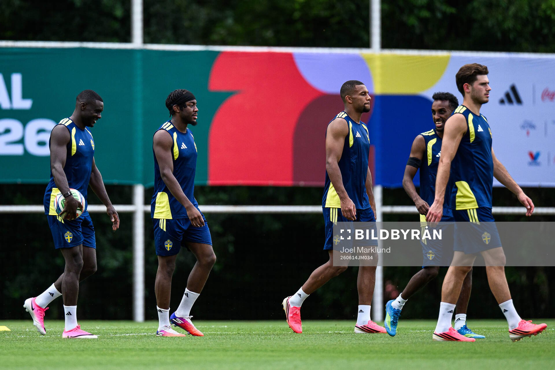 Ken Sema, Anthony Elanga, Isak Hien, Taha Ali and Besfort