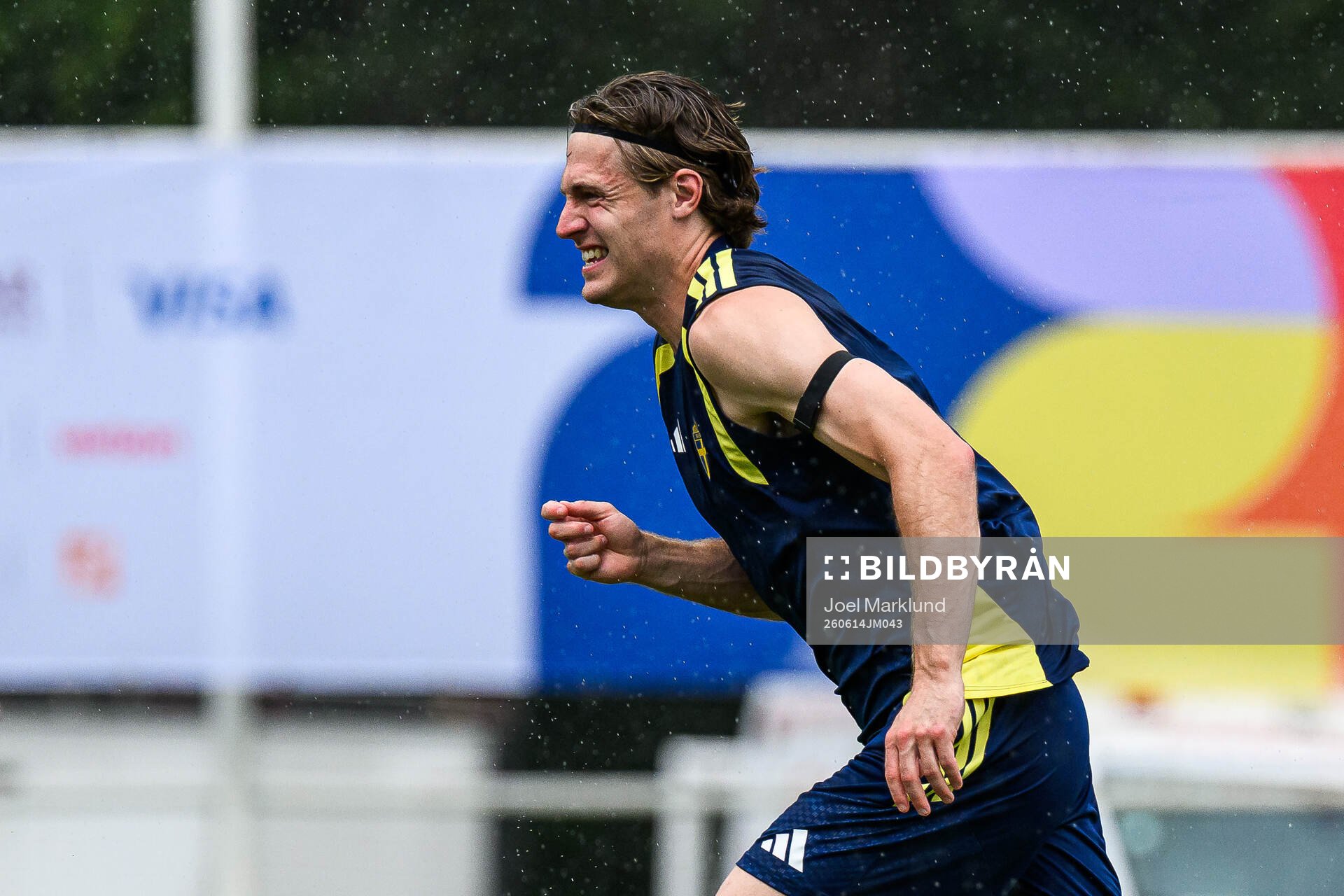 Mattias Svanberg of the Swedish national football team at a