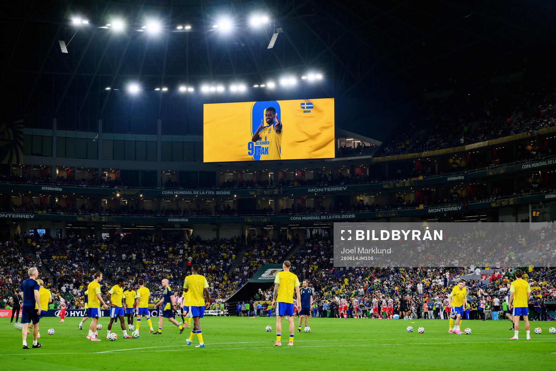 Alexander Isak of Sweden is presented