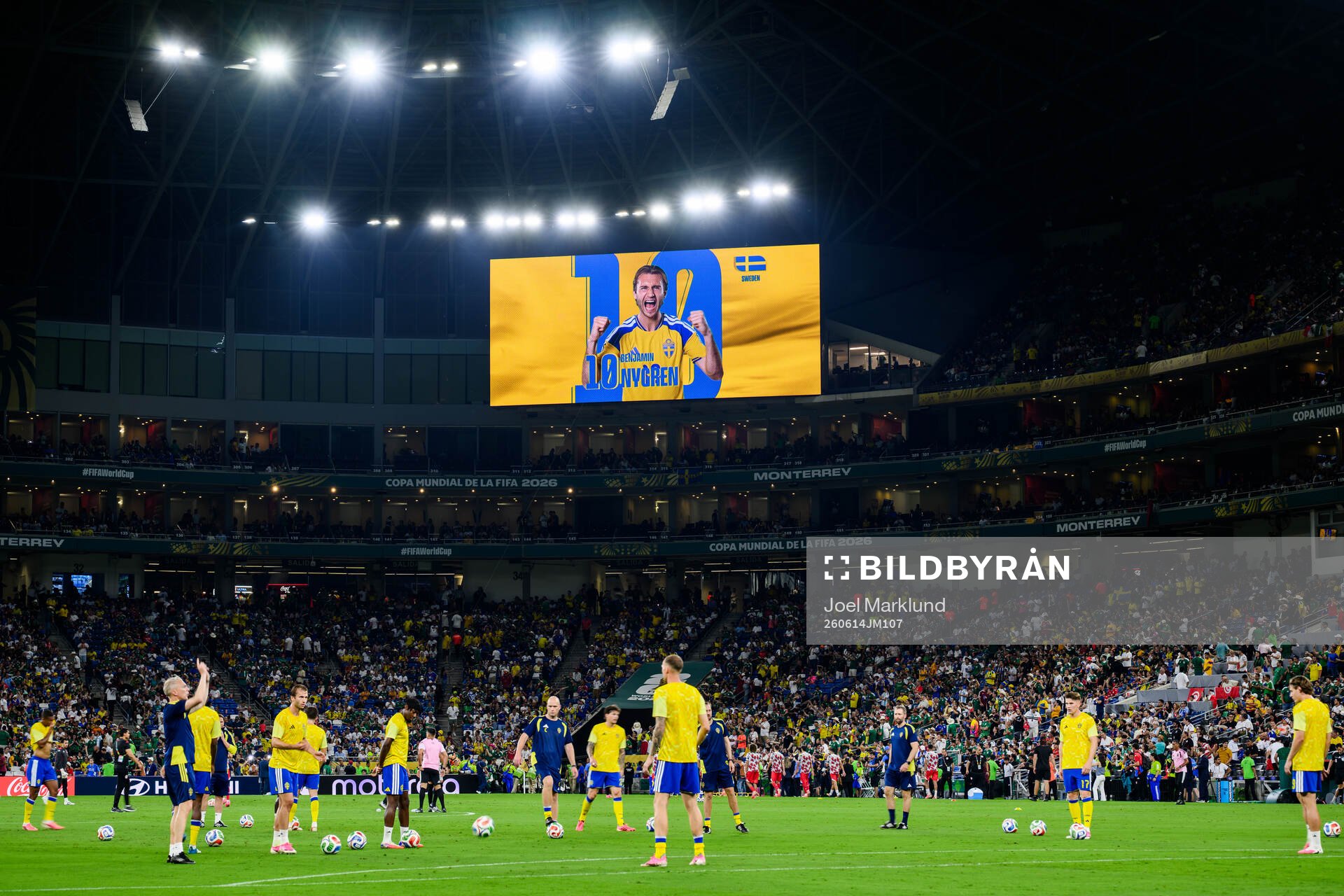 Benjamin Nygren of Sweden is presented