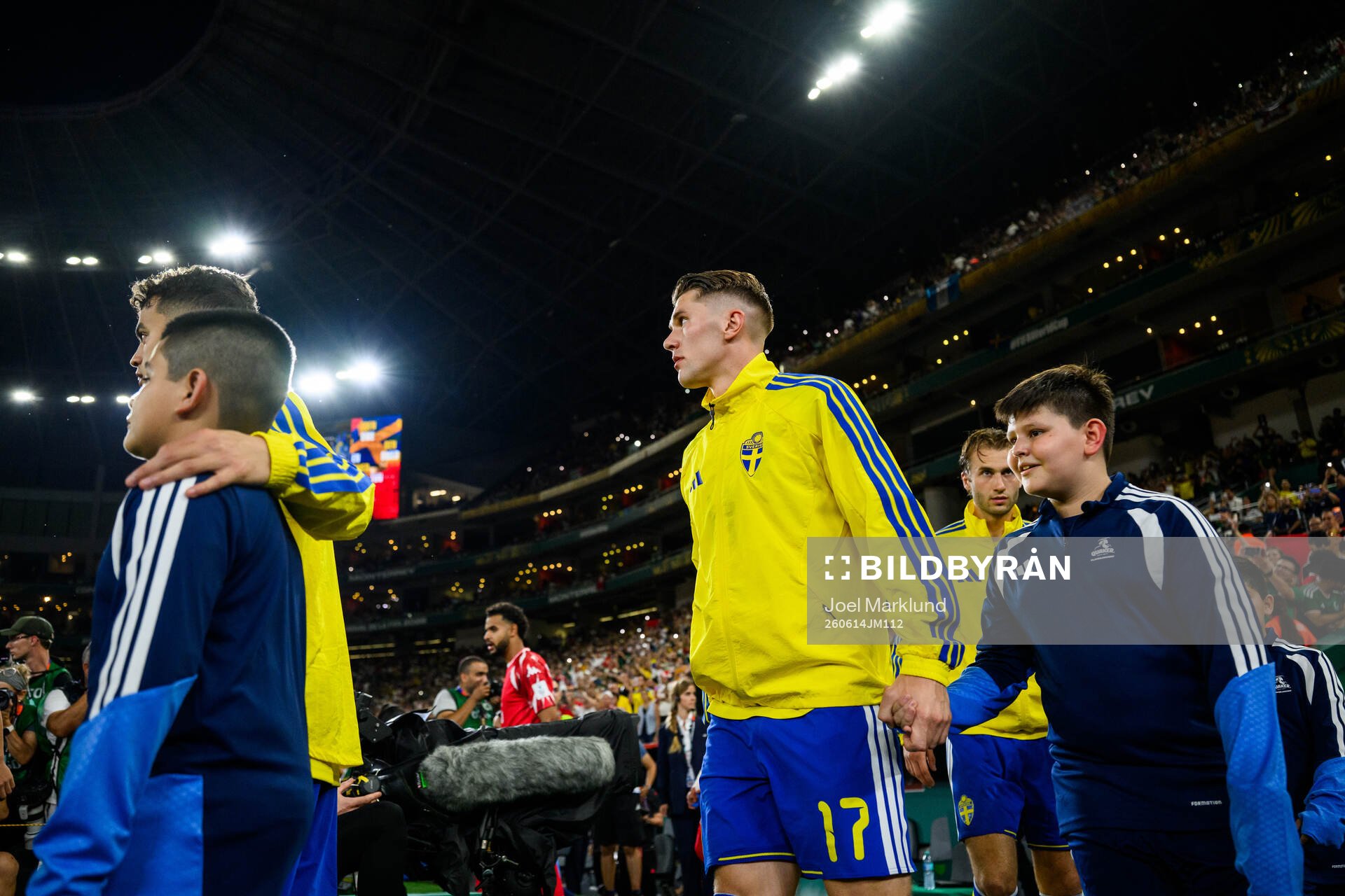 Yasin Ayari, Viktor Gyökeres and Benjamin Nygren of Sweden