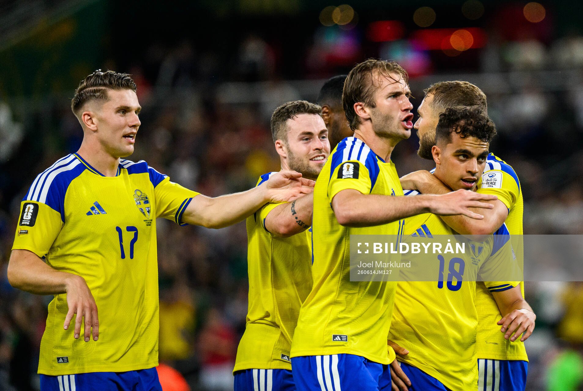 Viktor Gyökeres, Gabriel Gudmundsson, Benjamin Nygren,