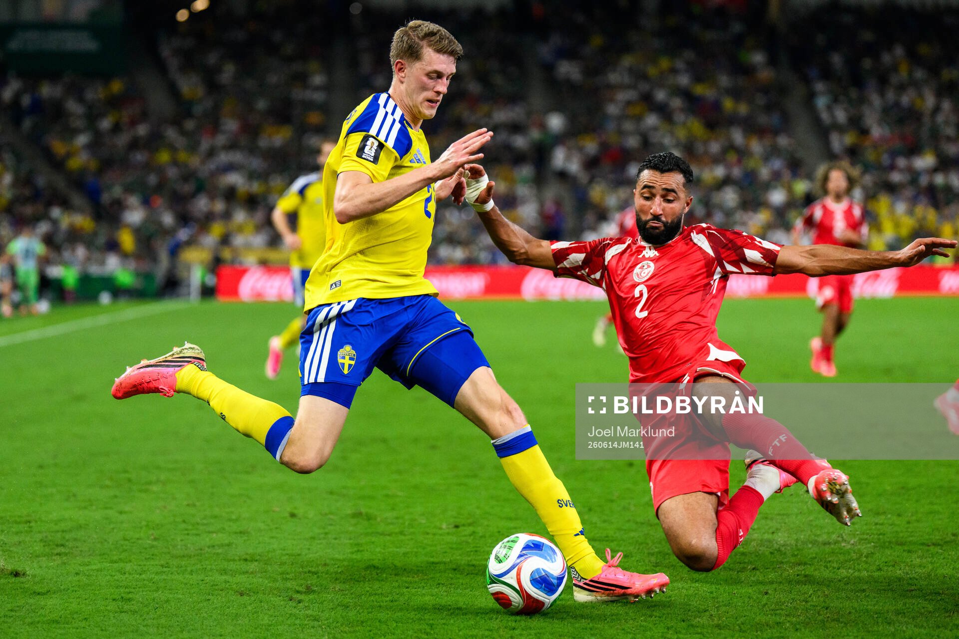 Alexander Bernhardsson of Sweden and Ali Abdi of Tunisia