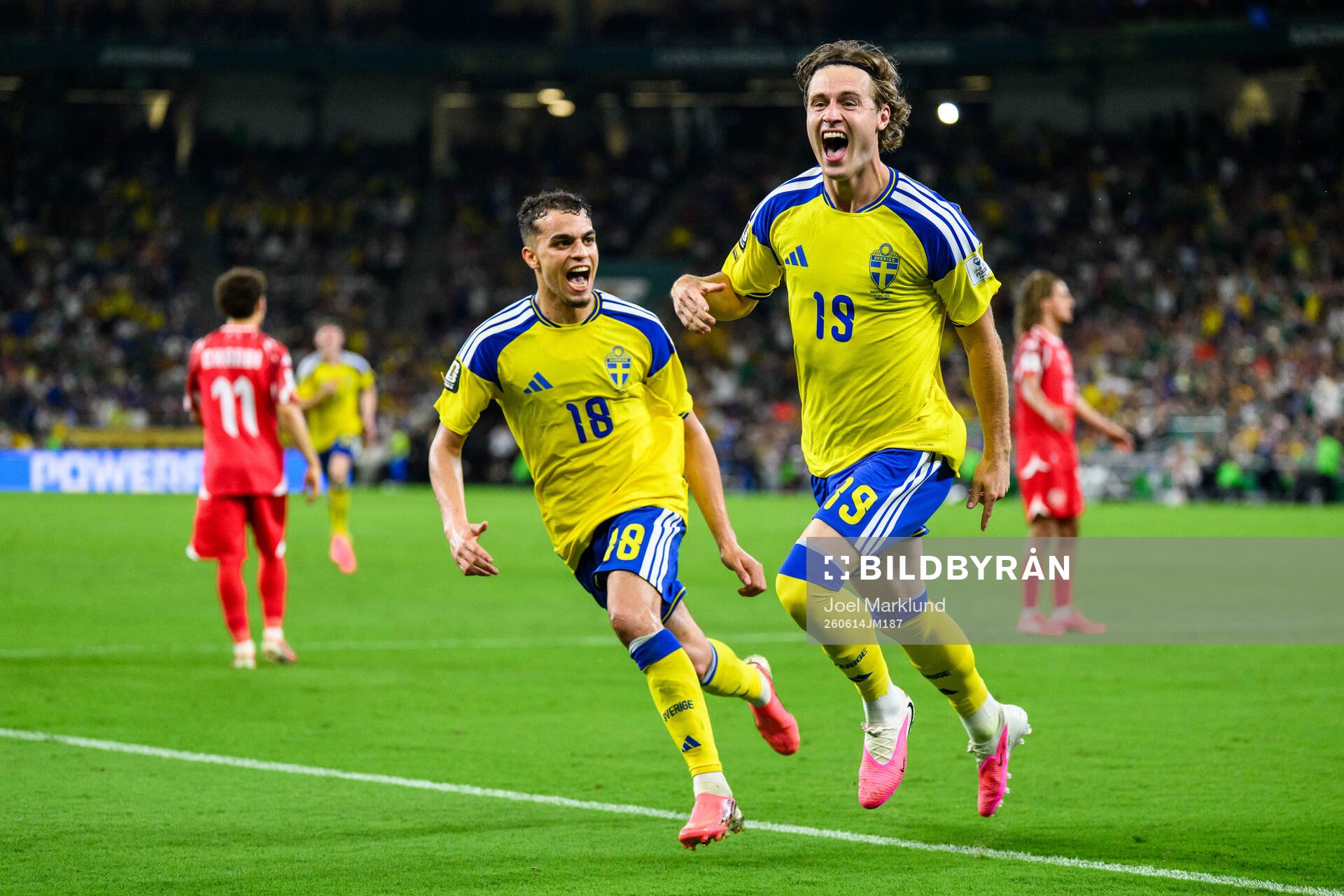 Yasin Ayari of Sweden and Mattias Svanberg of Sweden