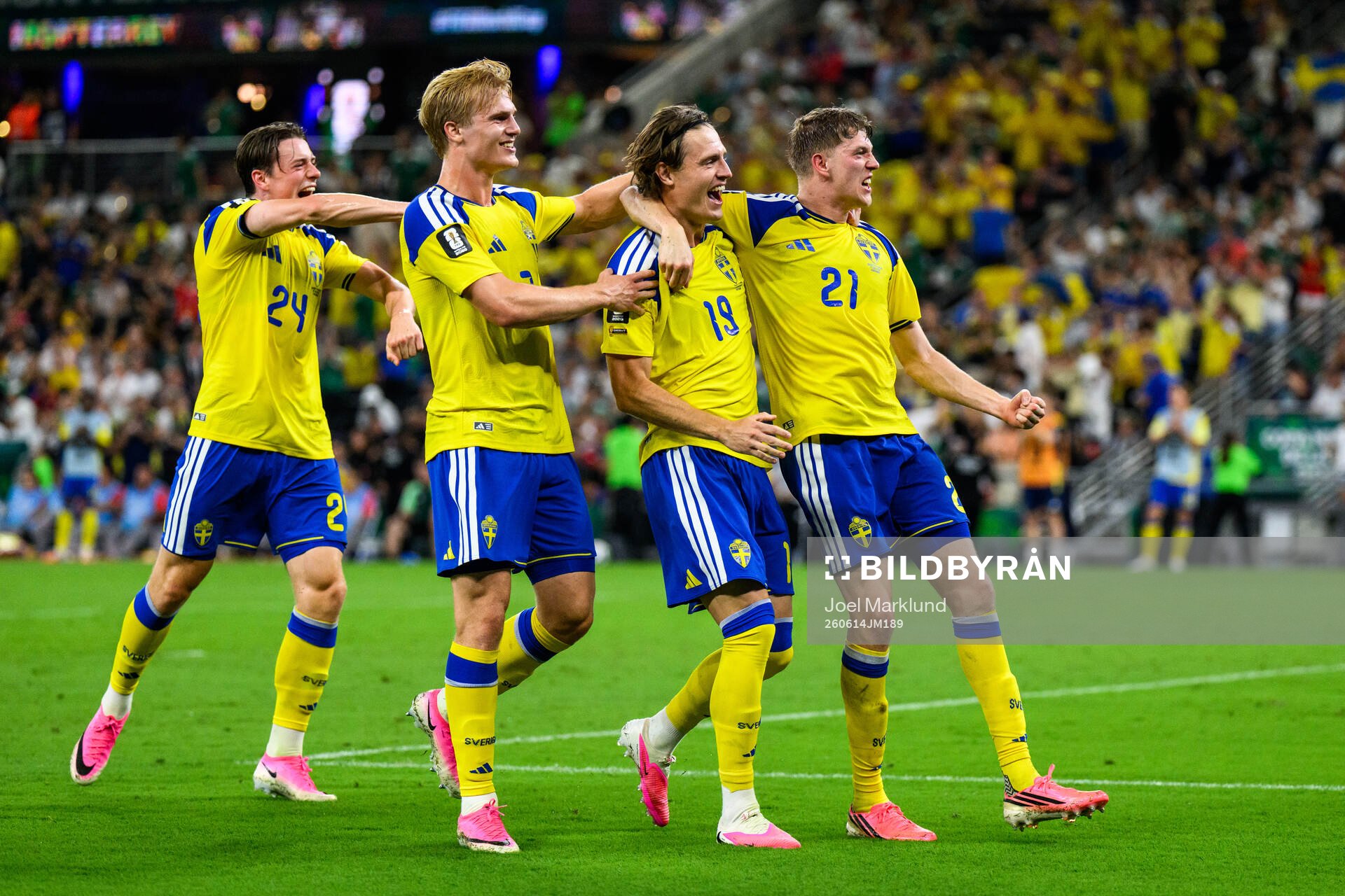 Elliot Stroud, Lucas Bergvall, Mattias Svanberg and
