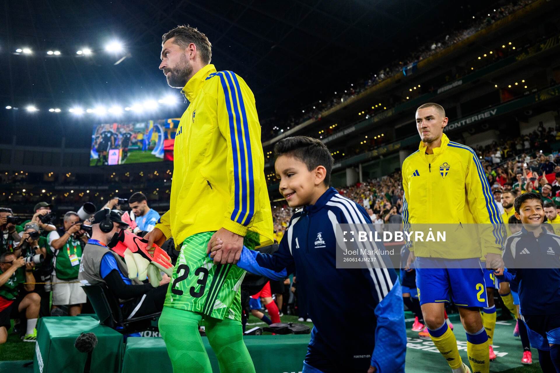 goalkeeper Kristoffer Nordfeldt and Gustaf Lagerbielke of