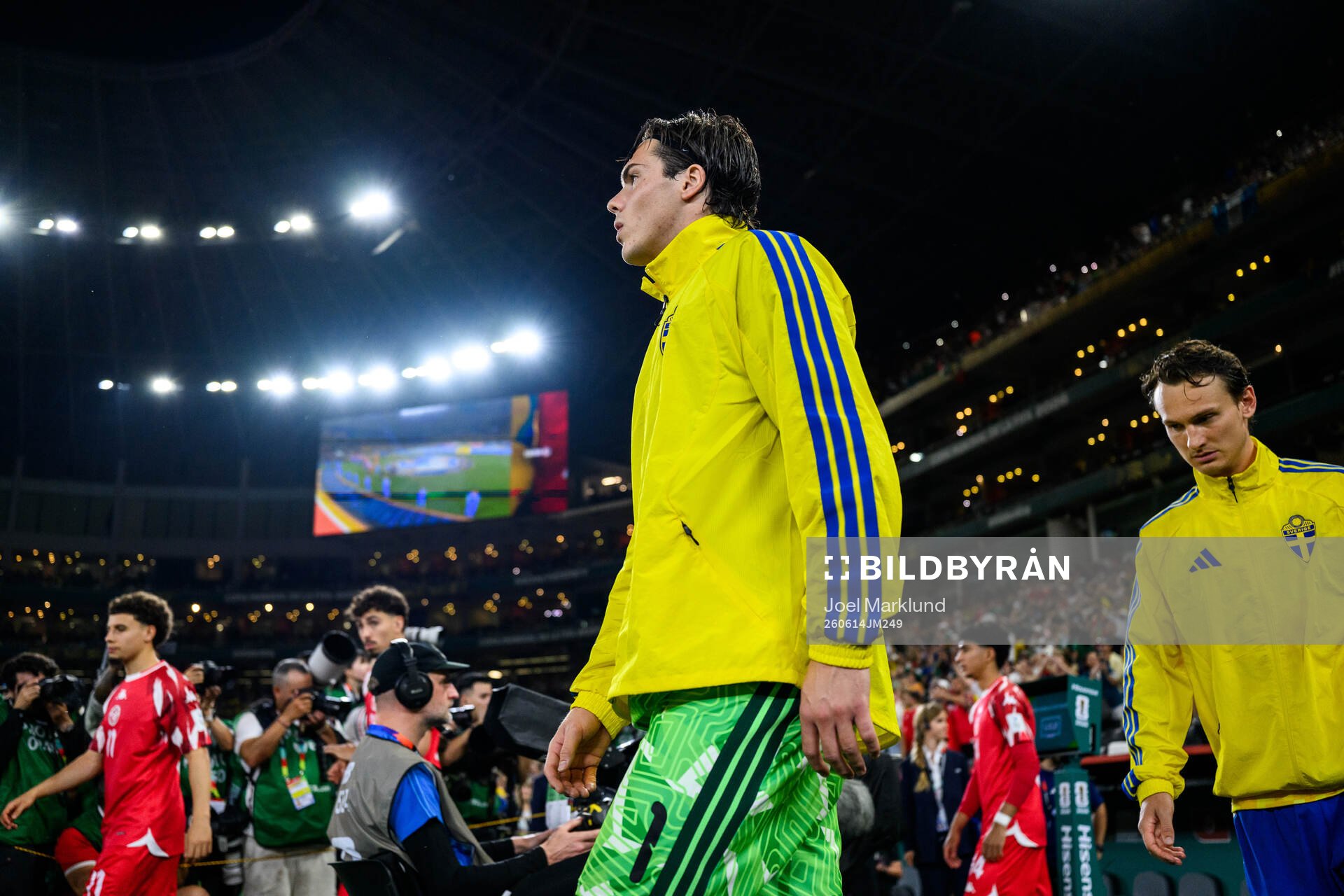 goalkeeper Jacob Widell Zetterström and Hjalmar Ekdal of