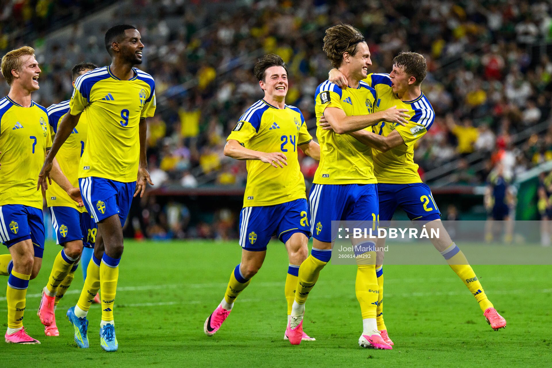 Lucas Bergvall, Alexander Isak, Elliot Stroud, Mattias