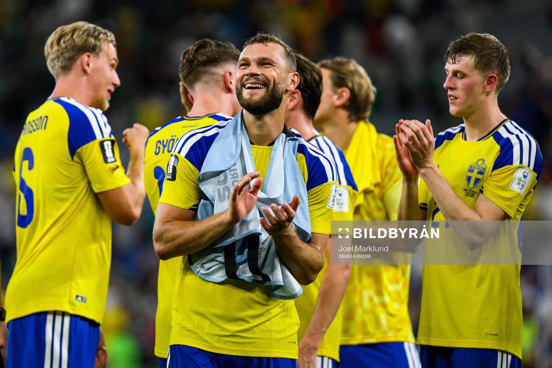 Jesper Karlström of Sweden celebrates