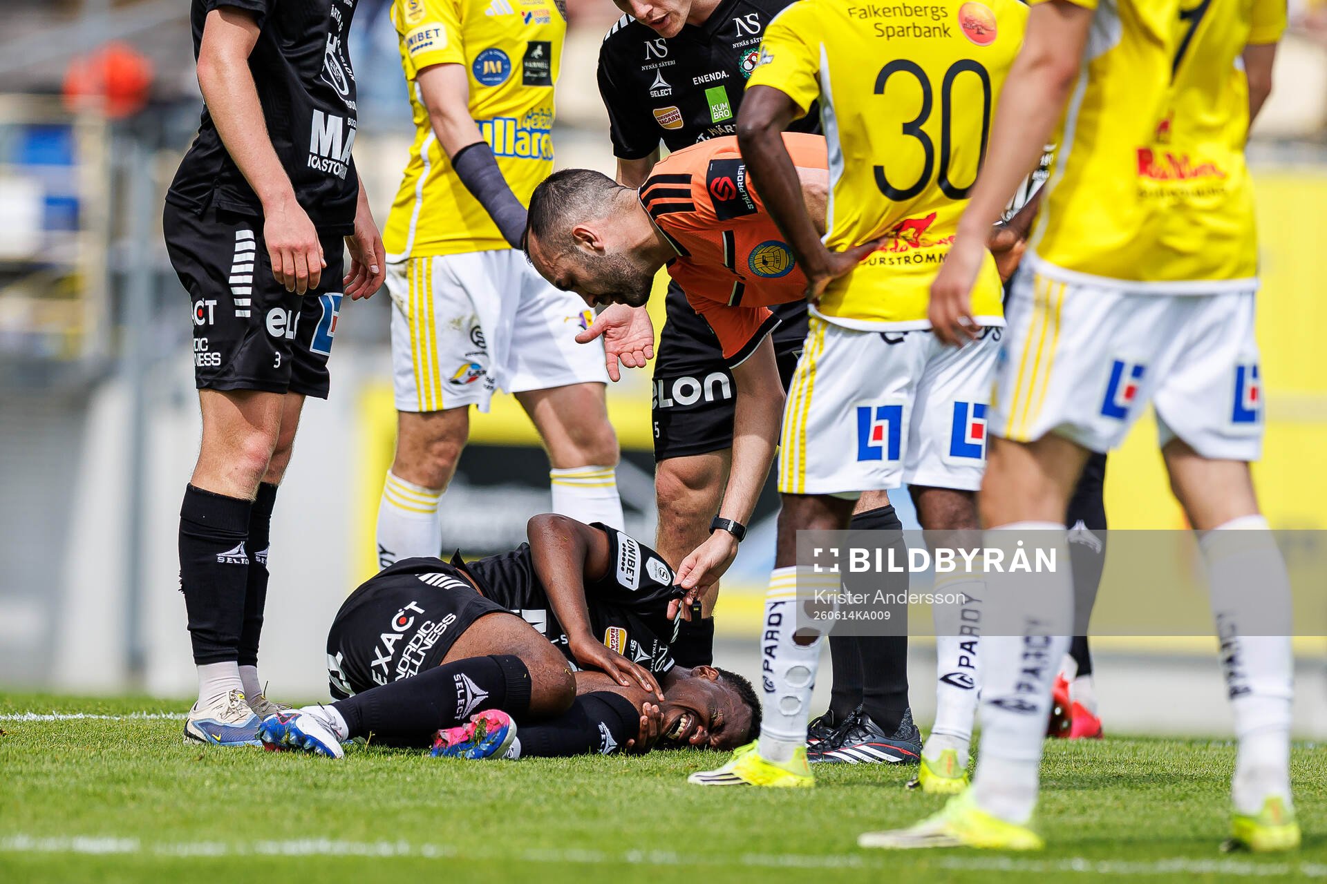 Örebros Manasse Kusu har ont