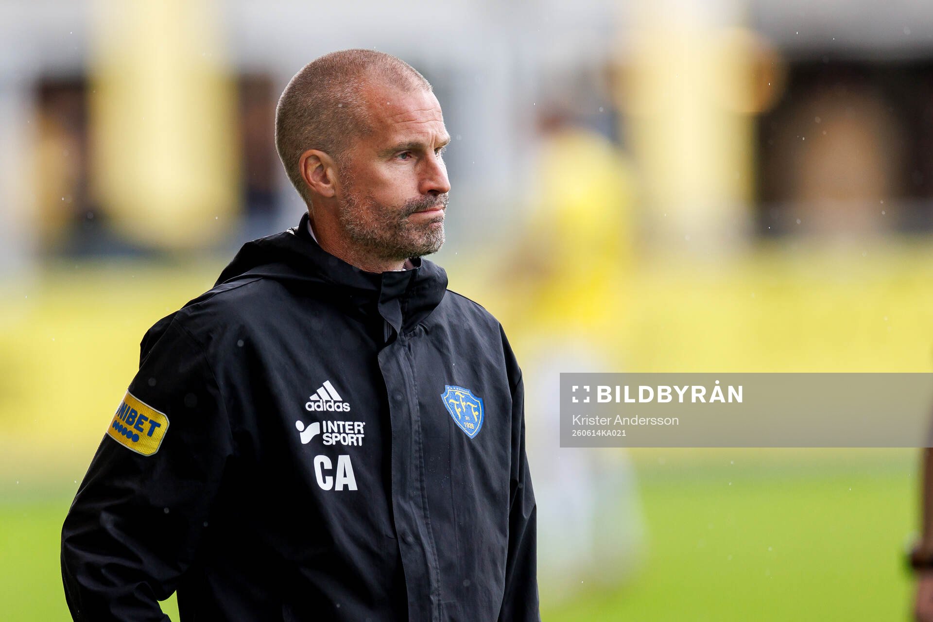 Falkenbergs tränare Christoffer Andersson