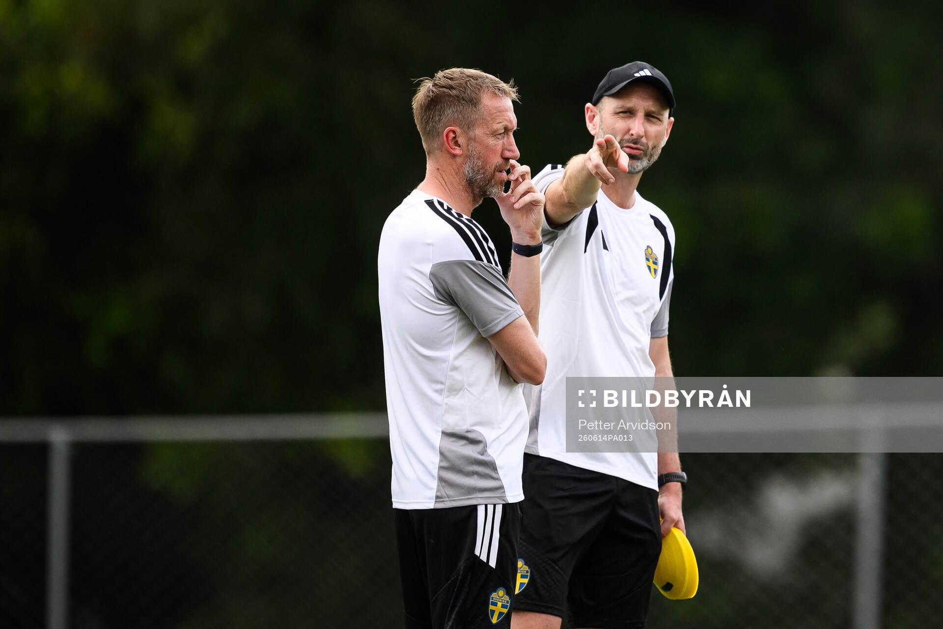 Head coach Graham Potter and Assistant coach Andreas