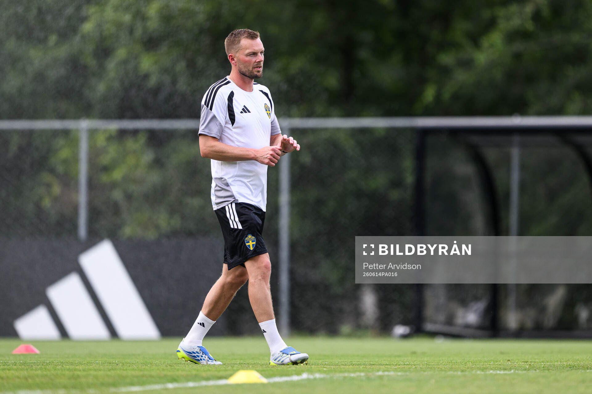 Assistant coach Sebastian Larsson of the Swedish national