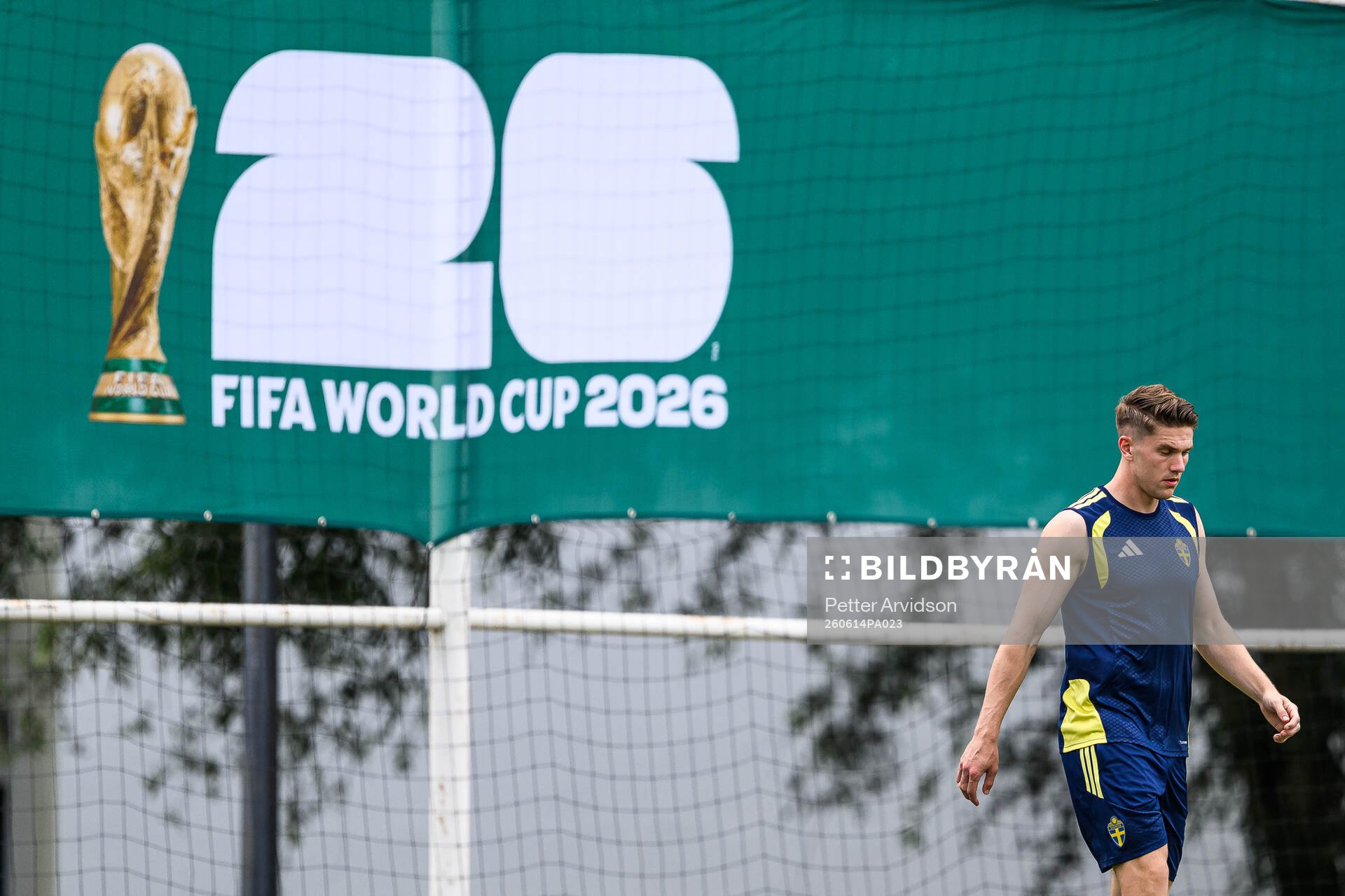 Viktor Gyökeres of the Swedish national football team at a