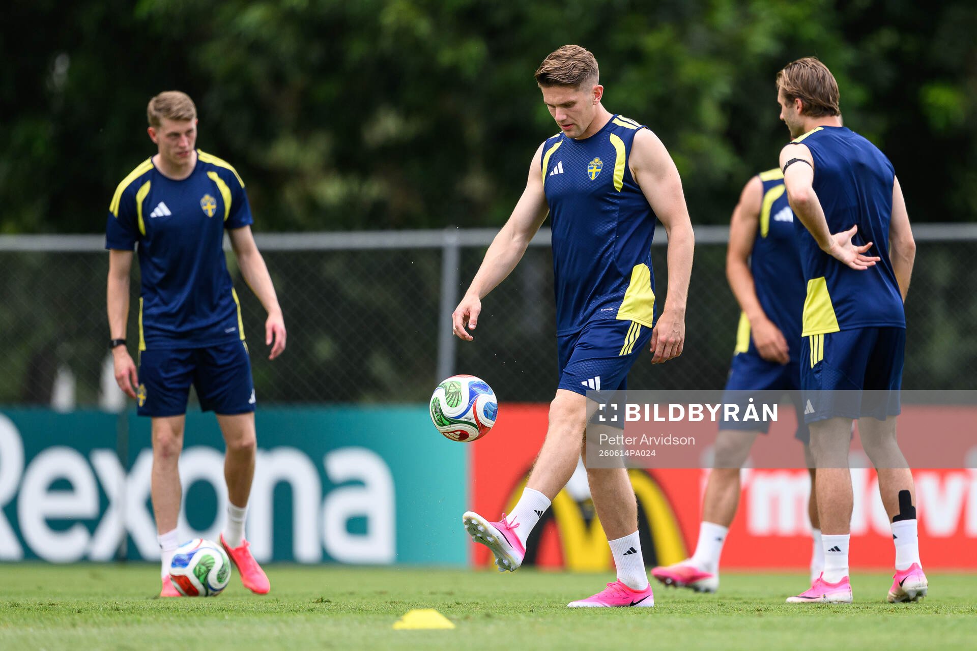 Viktor Gyökeres of the Swedish national football team at a