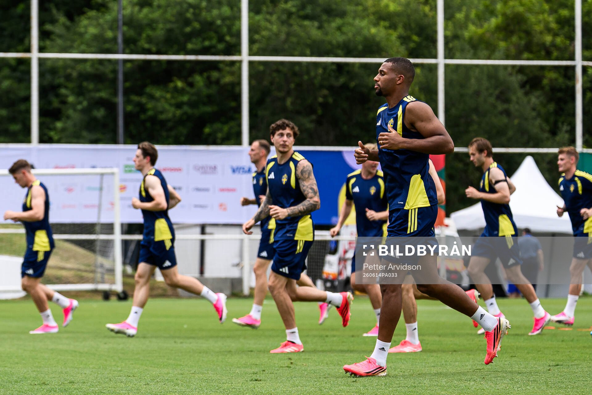 Isak Hien of the Swedish national football team at a