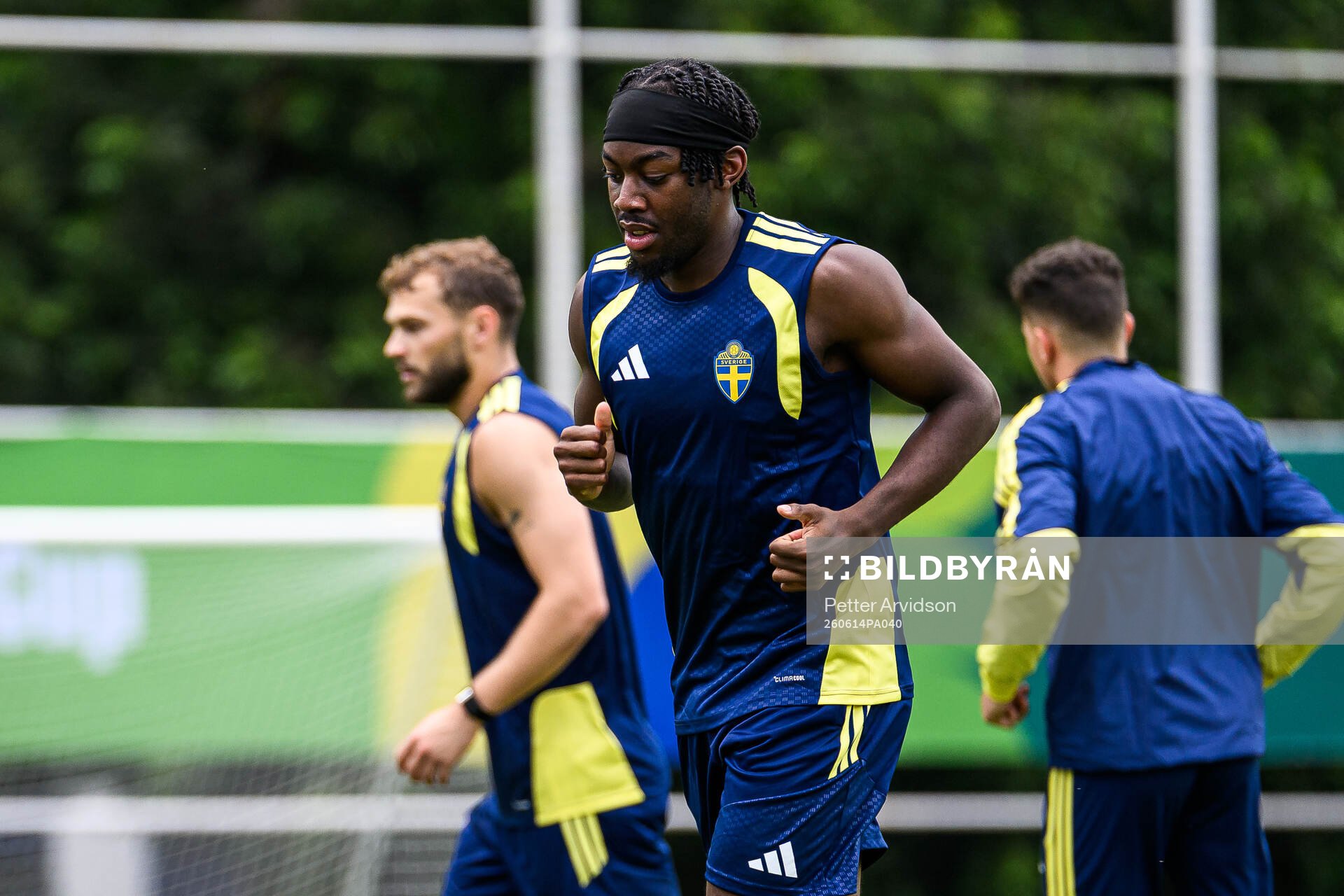 Anthony Elanga of the Swedish national football team at a