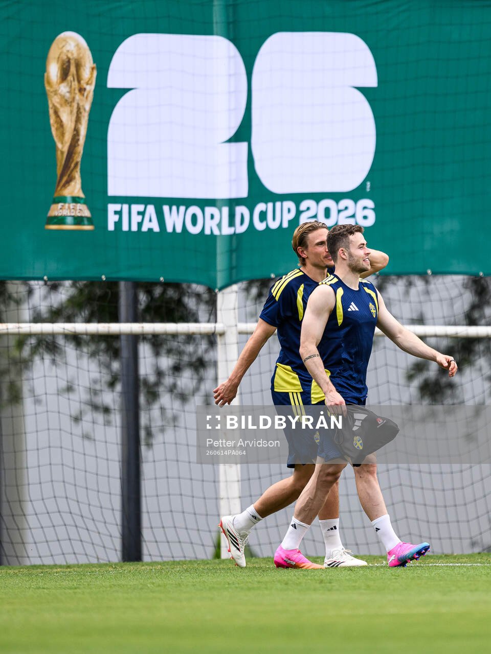 Carl Starfelt and Gabriel Gudmundsson of the Swedish