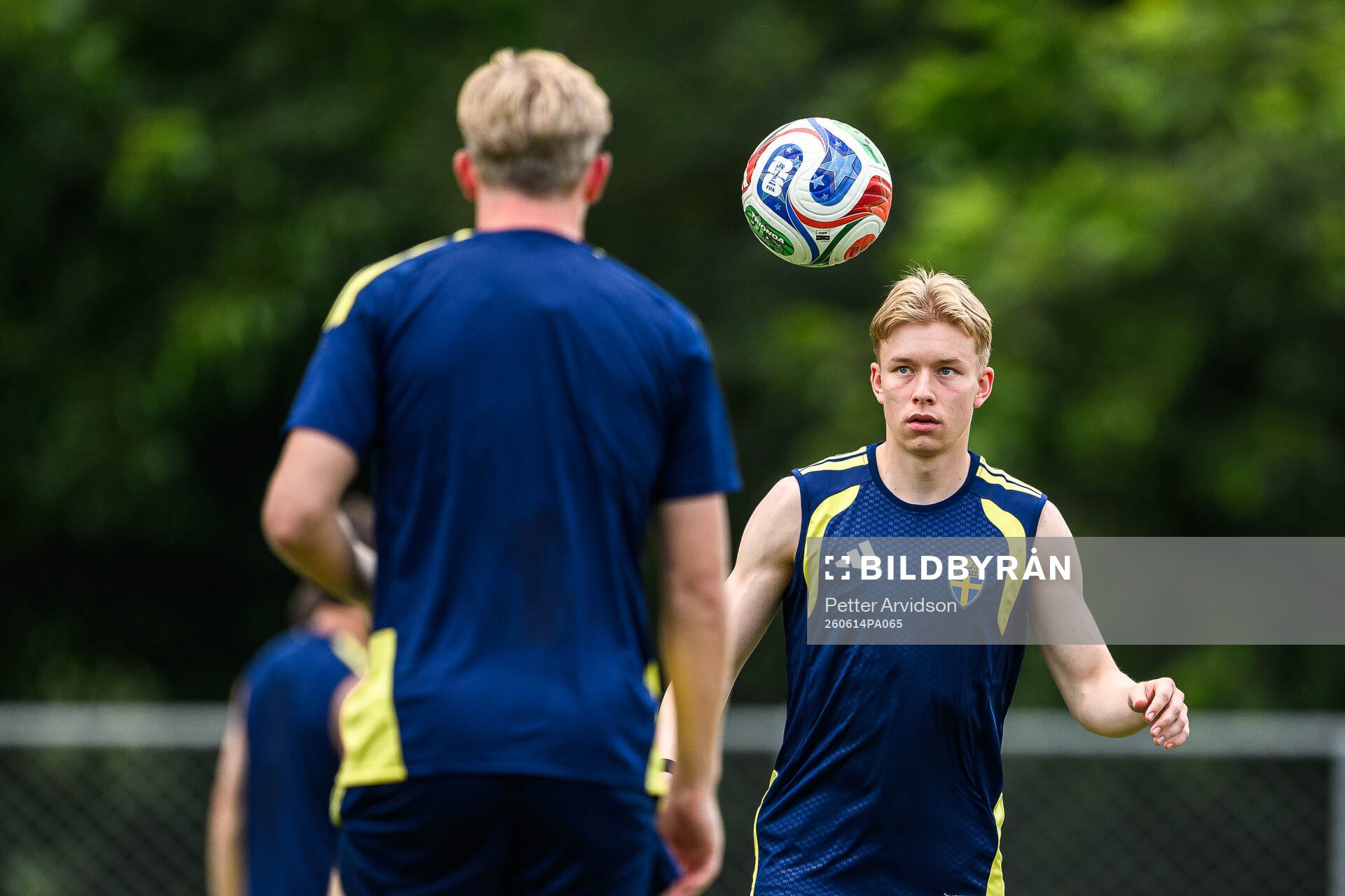 Daniel Svensson of the Swedish national football team at a