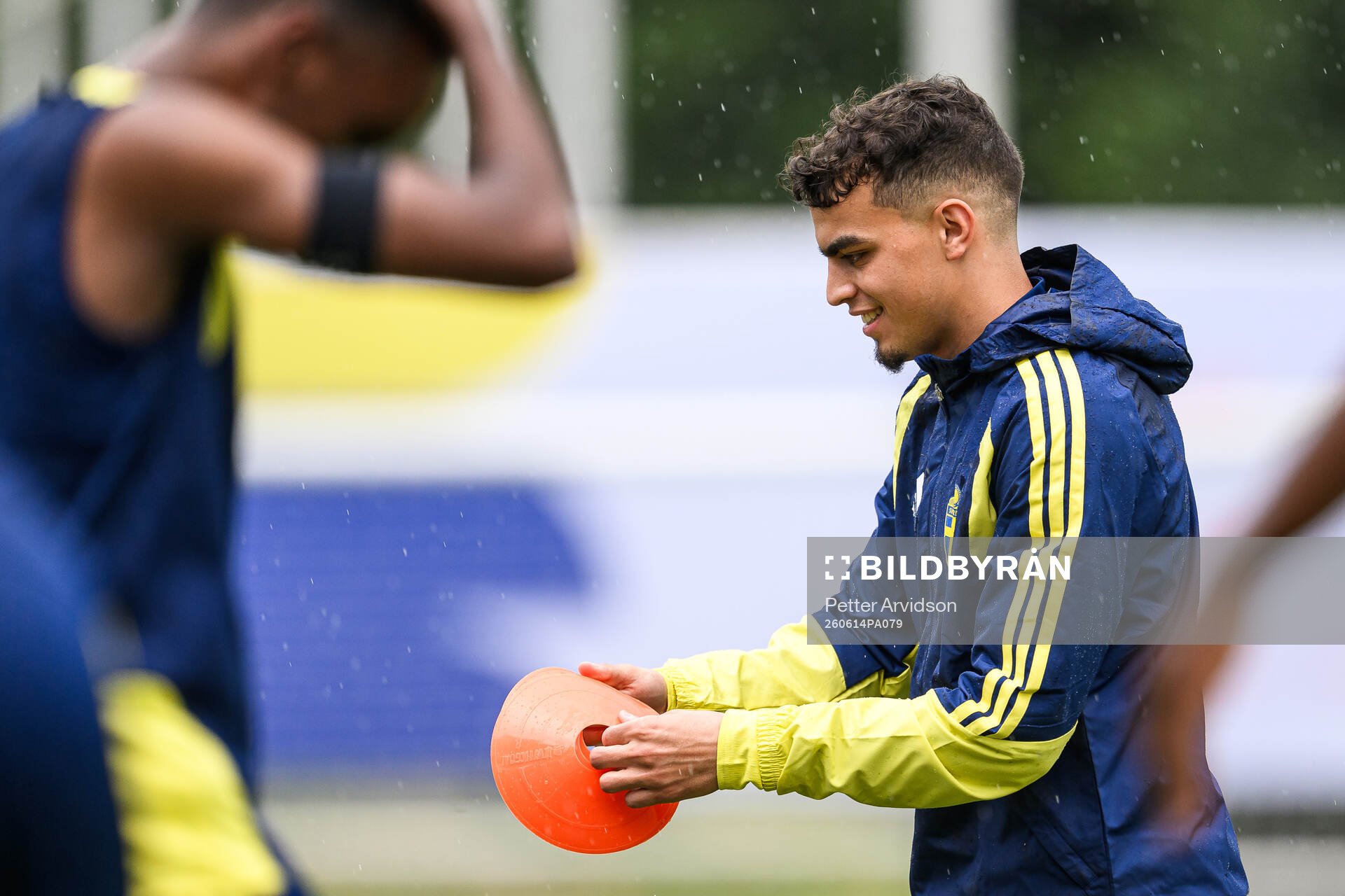 Yasin Ayari of the Swedish national football team at a