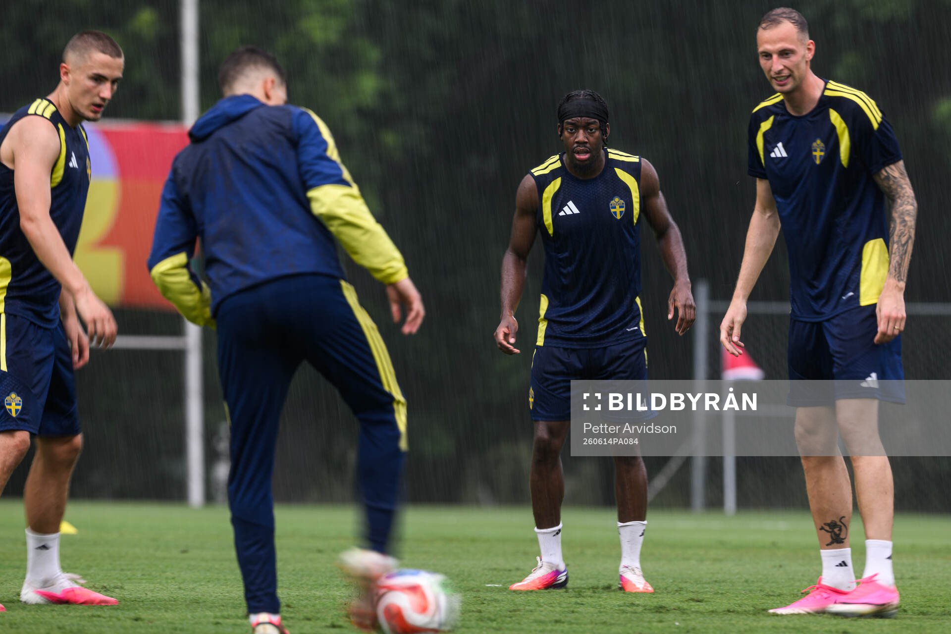 Anthony Elanga of the Swedish national football team at a