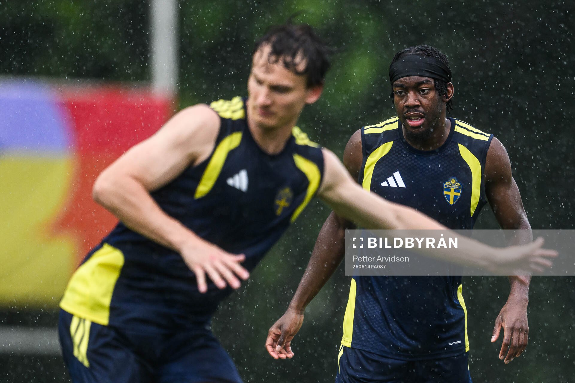 Anthony Elanga of the Swedish national football team at a