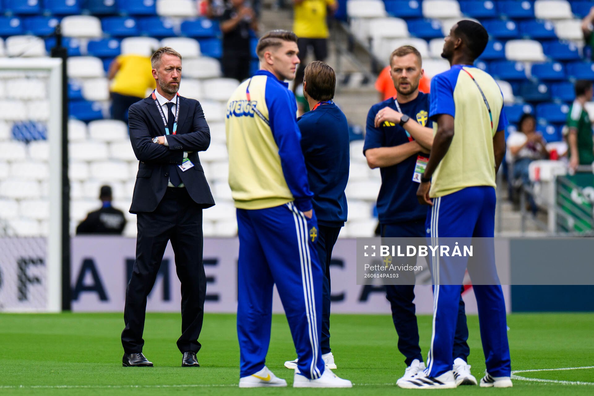 Head coach Graham Potter of Sweden at Estadio Monterrey
