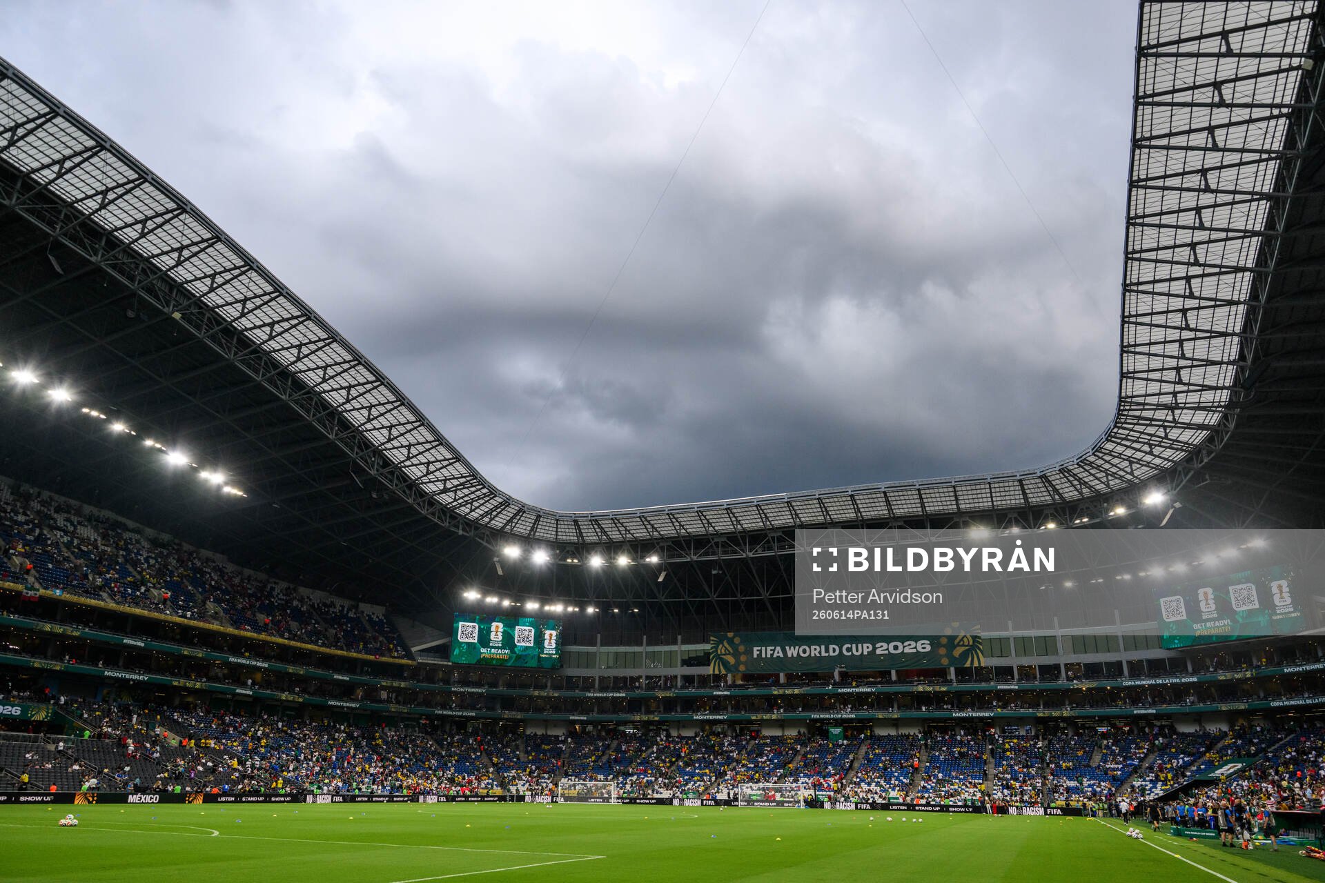 Interior view of Estadio Monterrey