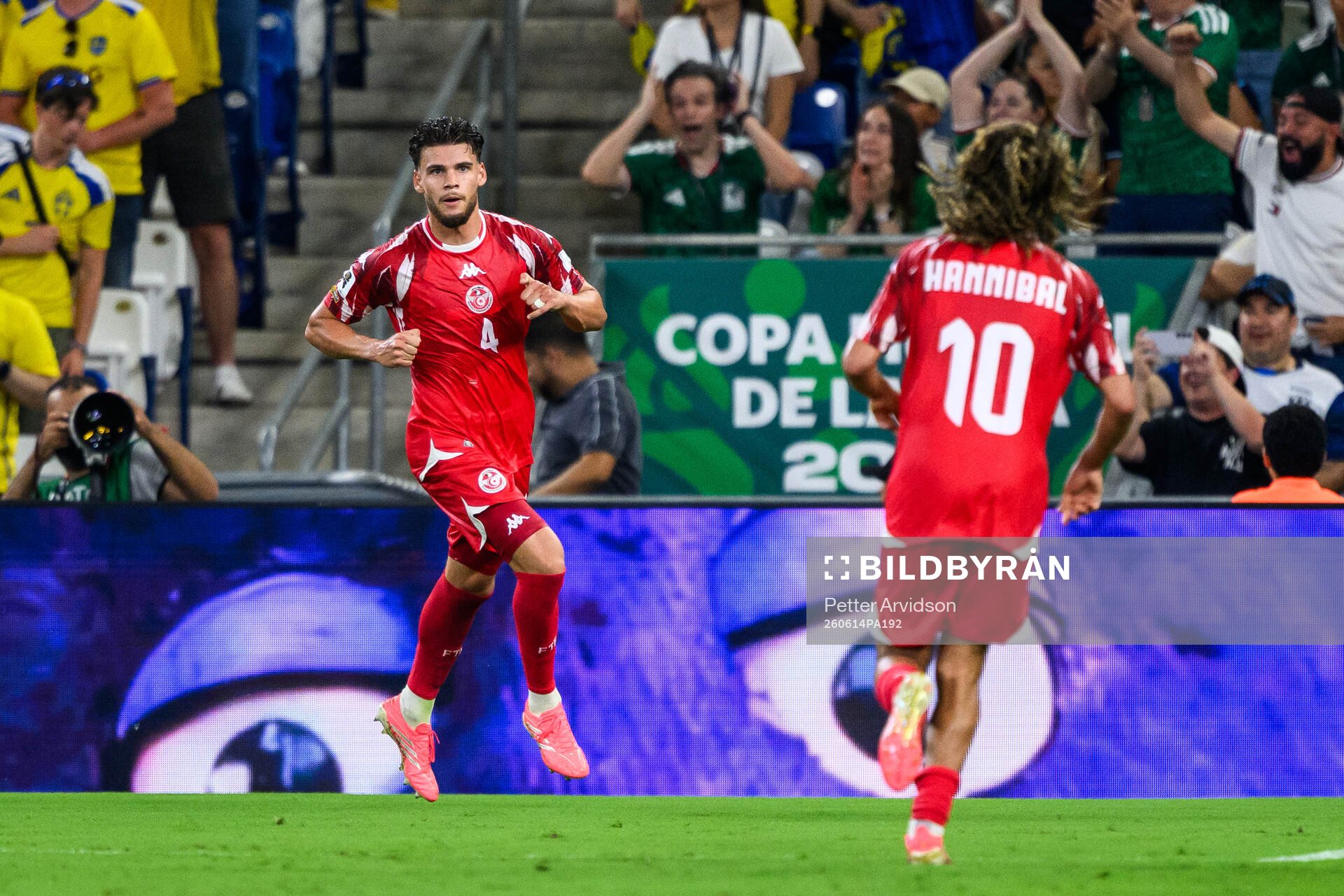Omar Rekik of Tunisia celebrates