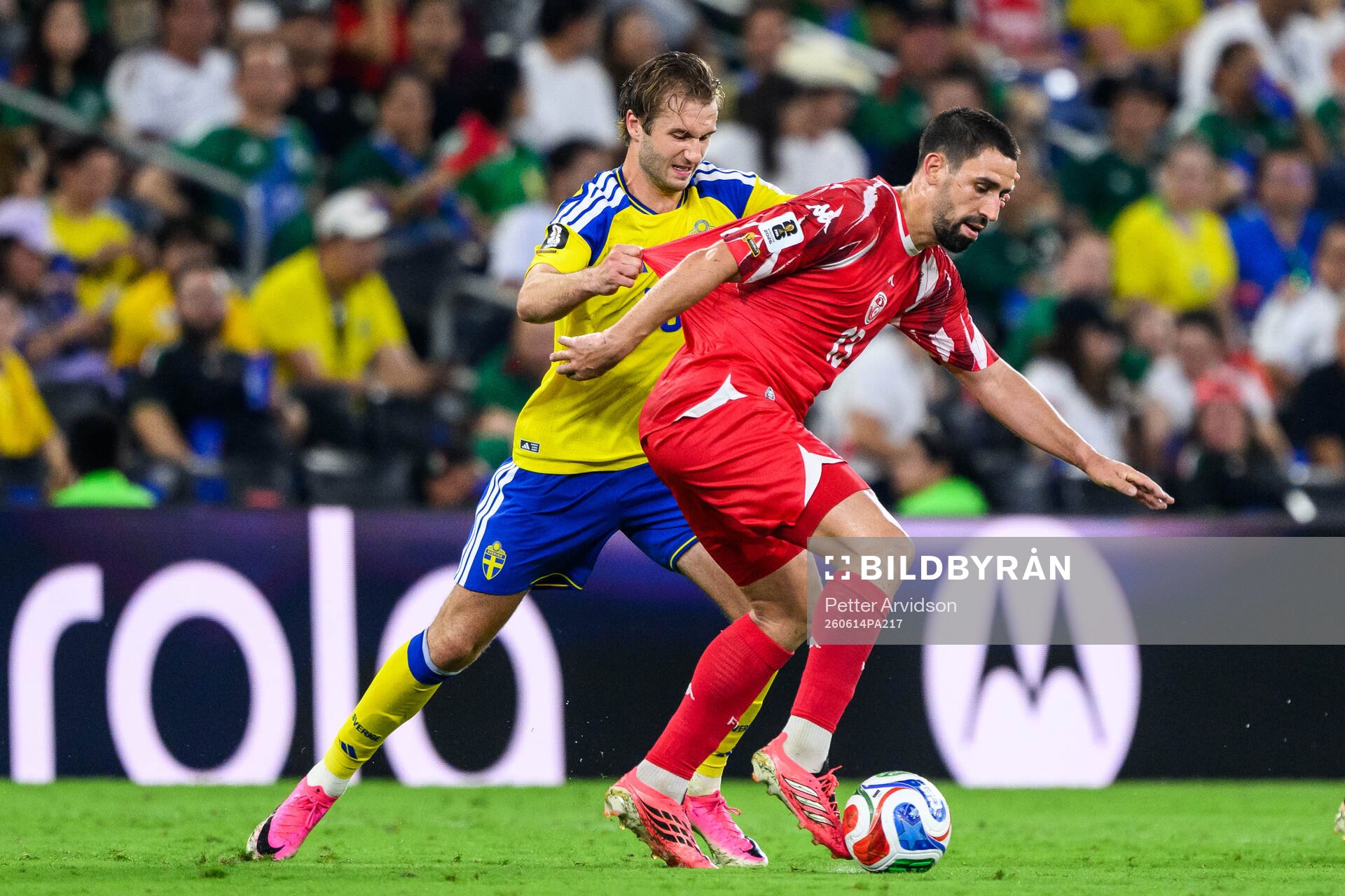 Benjamin Nygren of Sweden and Rani Khedira of Tunisia