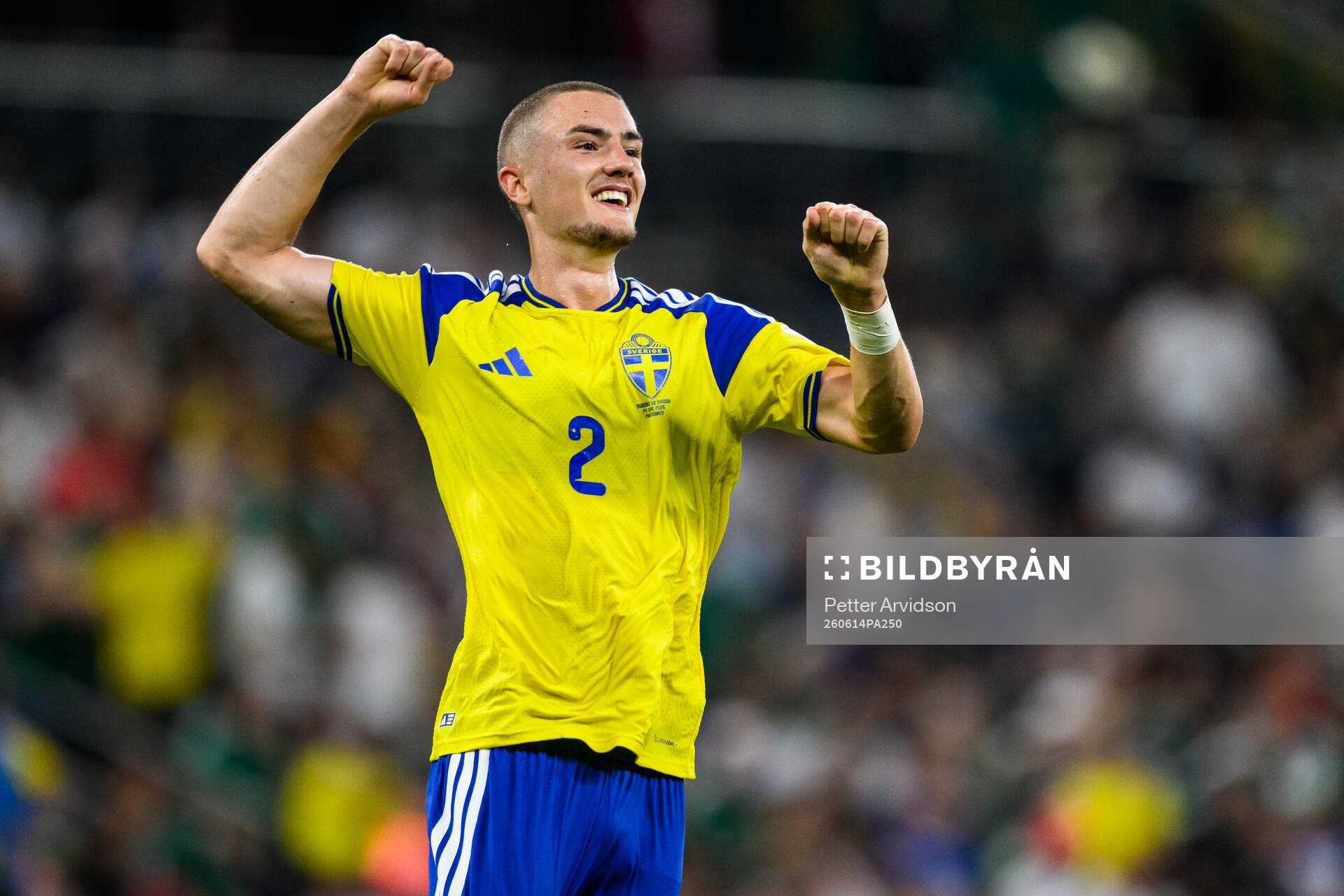 Gustaf Lagerbielke of Sweden celebrate