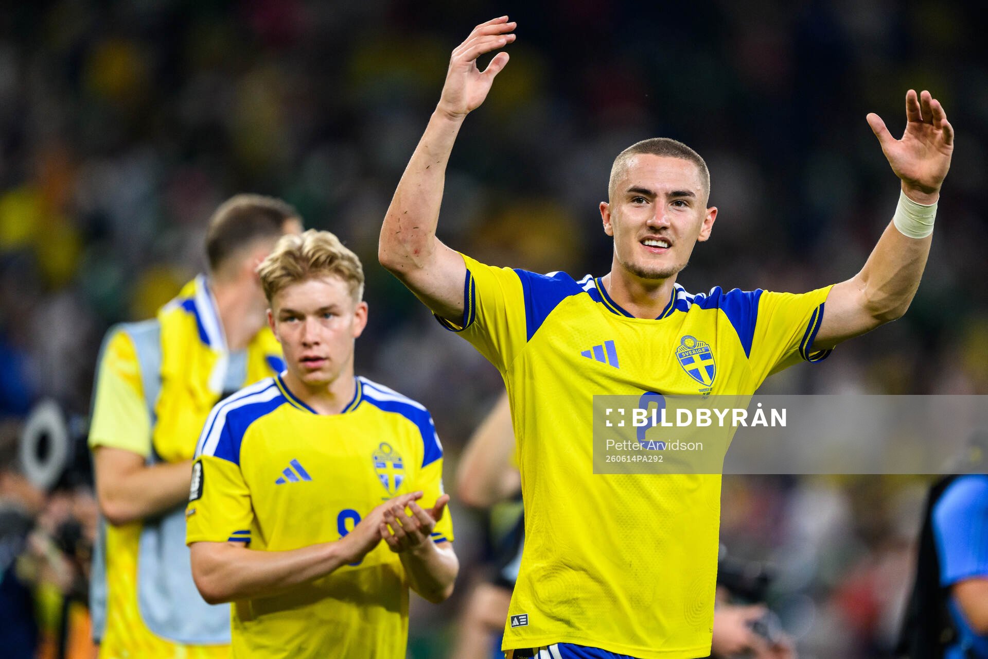 Gustaf Lagerbielke of Sweden celebrate