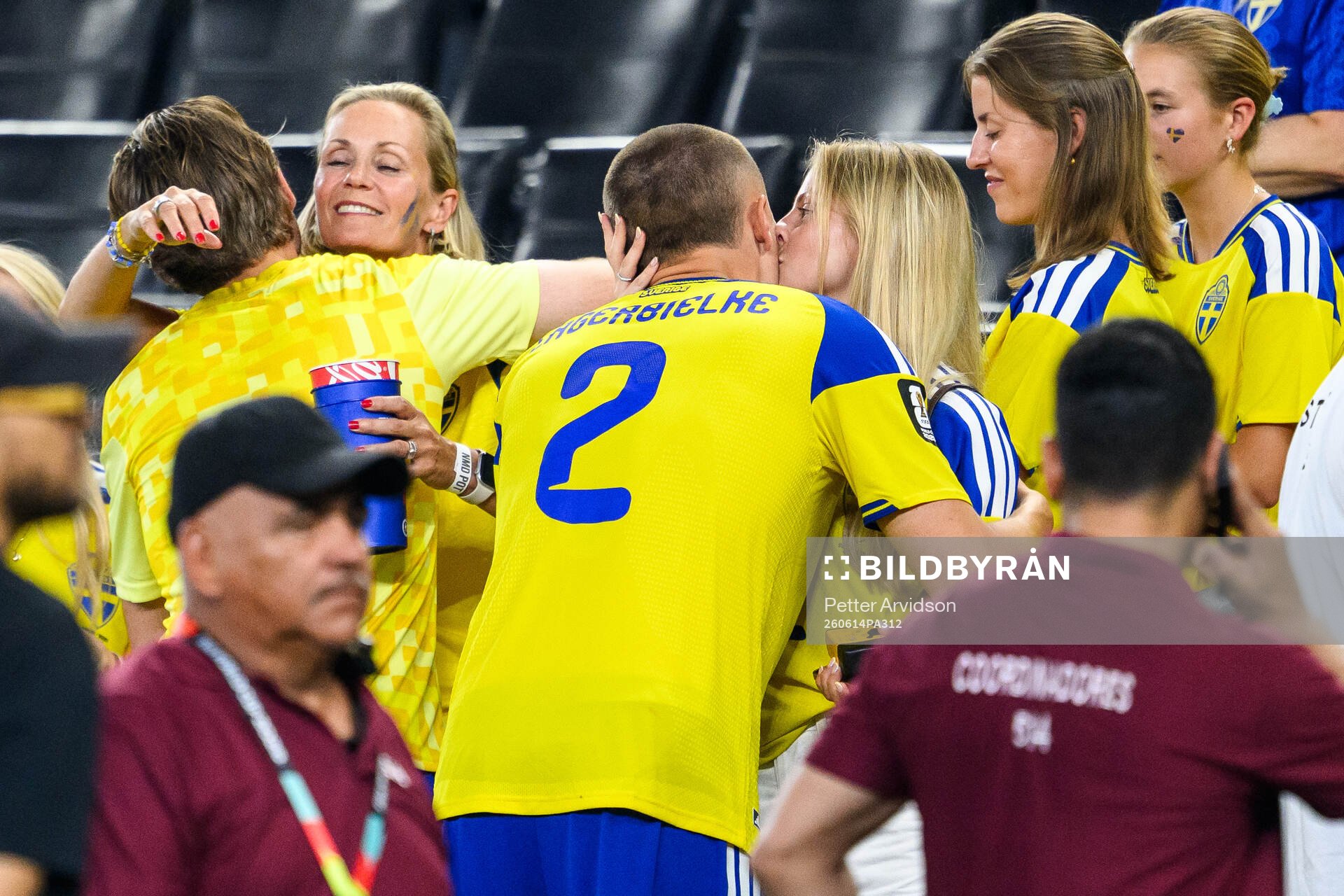 Gustaf Lagerbielke of Sweden with his girlfriend Johanna