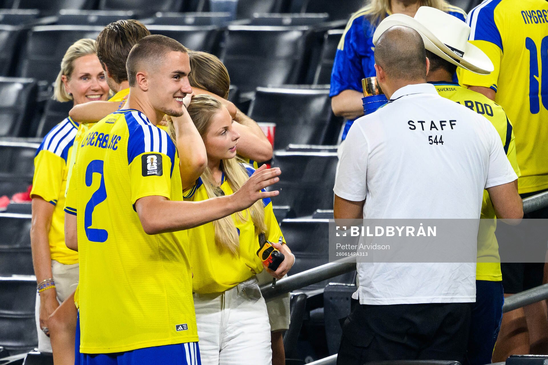 Gustaf Lagerbielke of Sweden with his girlfriend Johanna