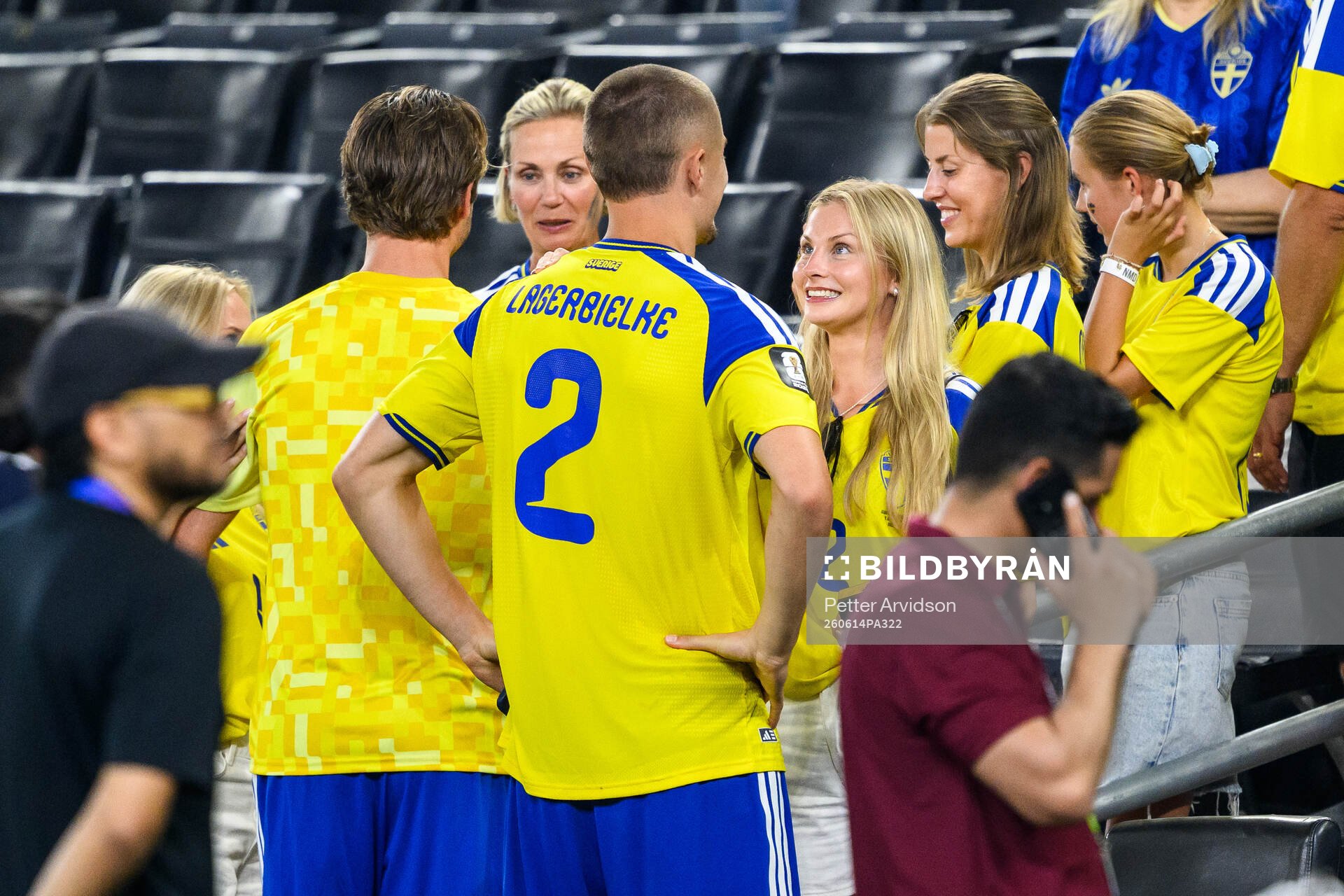 Gustaf Lagerbielke of Sweden with his girlfriend Mathilda