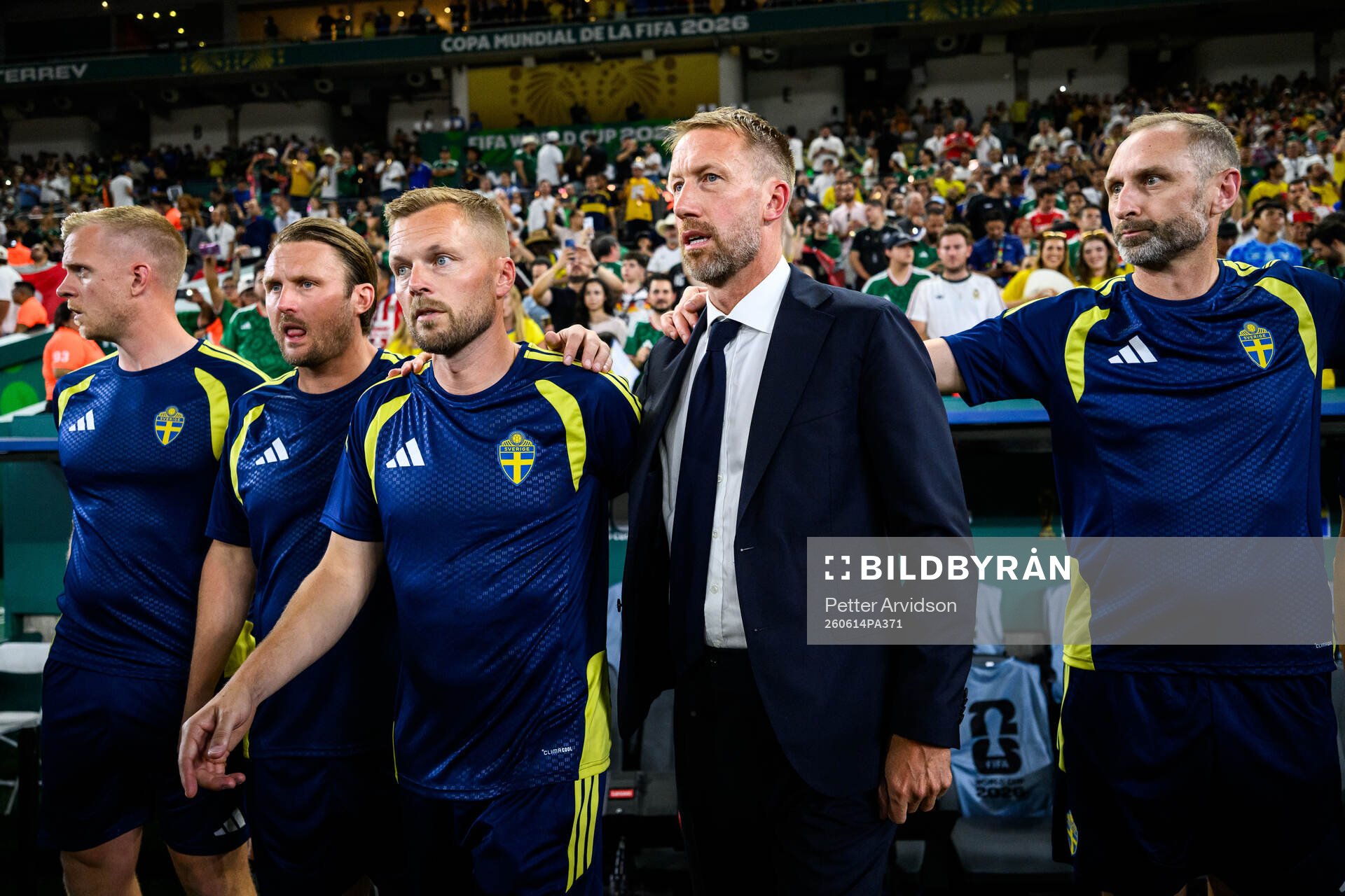 Assistant coaches Björn Hamberg and Sebastian Larsson,