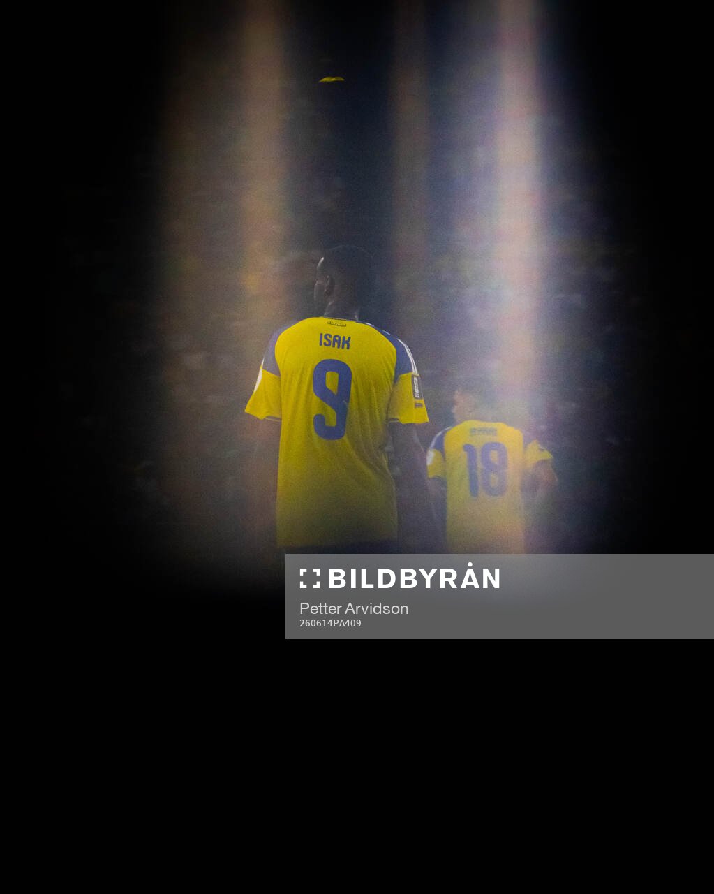 Alexander Isak and Yasin Ayari of Sweden