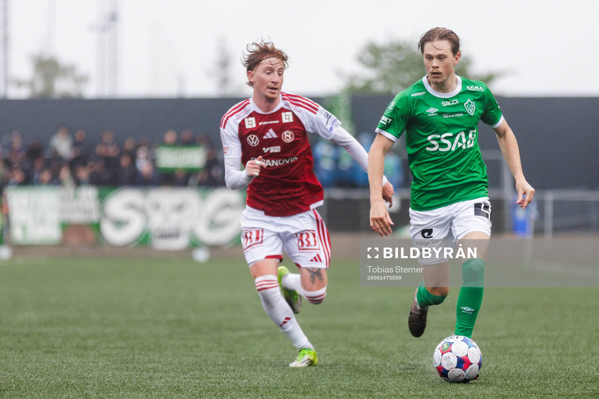Sandvikens Alan Carleton och Brages Gustav Nordh
