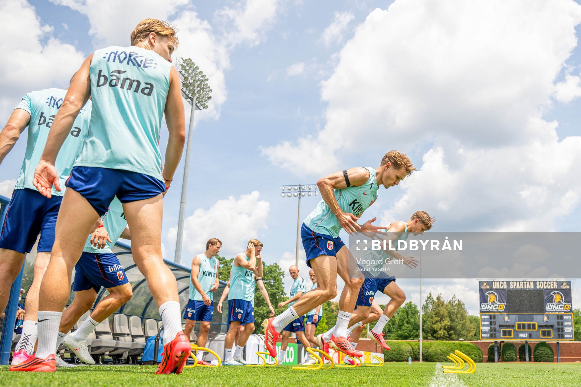 Martin Ødegaard and David Møller Wolfe of the Norwegian