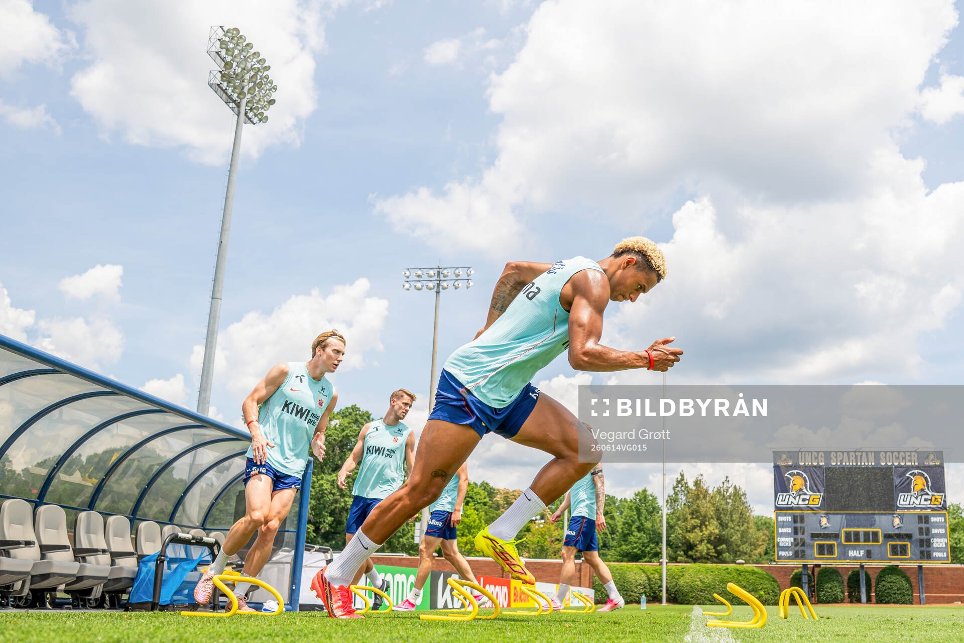 Antonio Nusa of the Norwegian national football team at a
