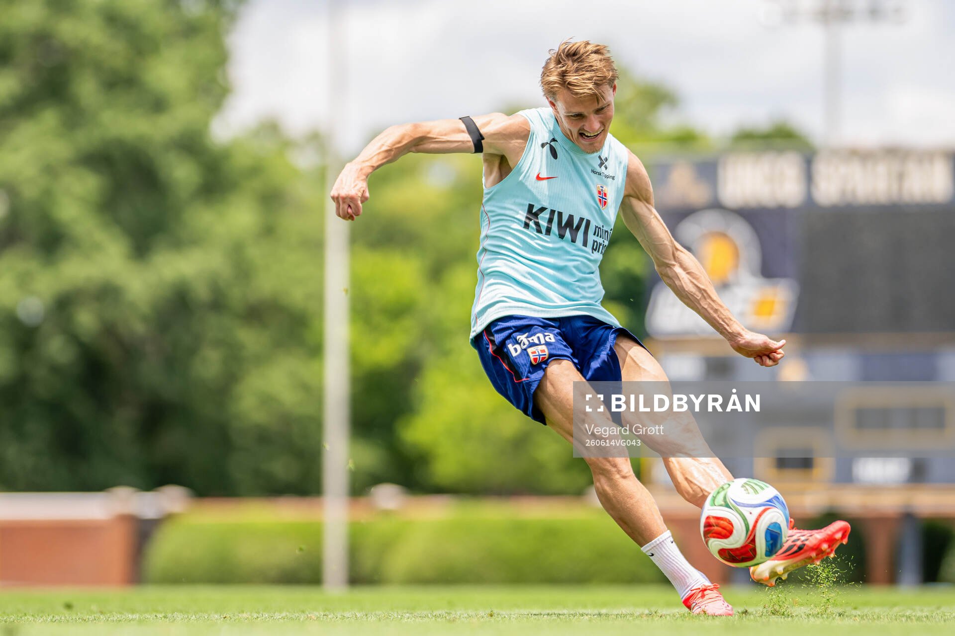 Martin Ødegaard of the Norwegian national football team at