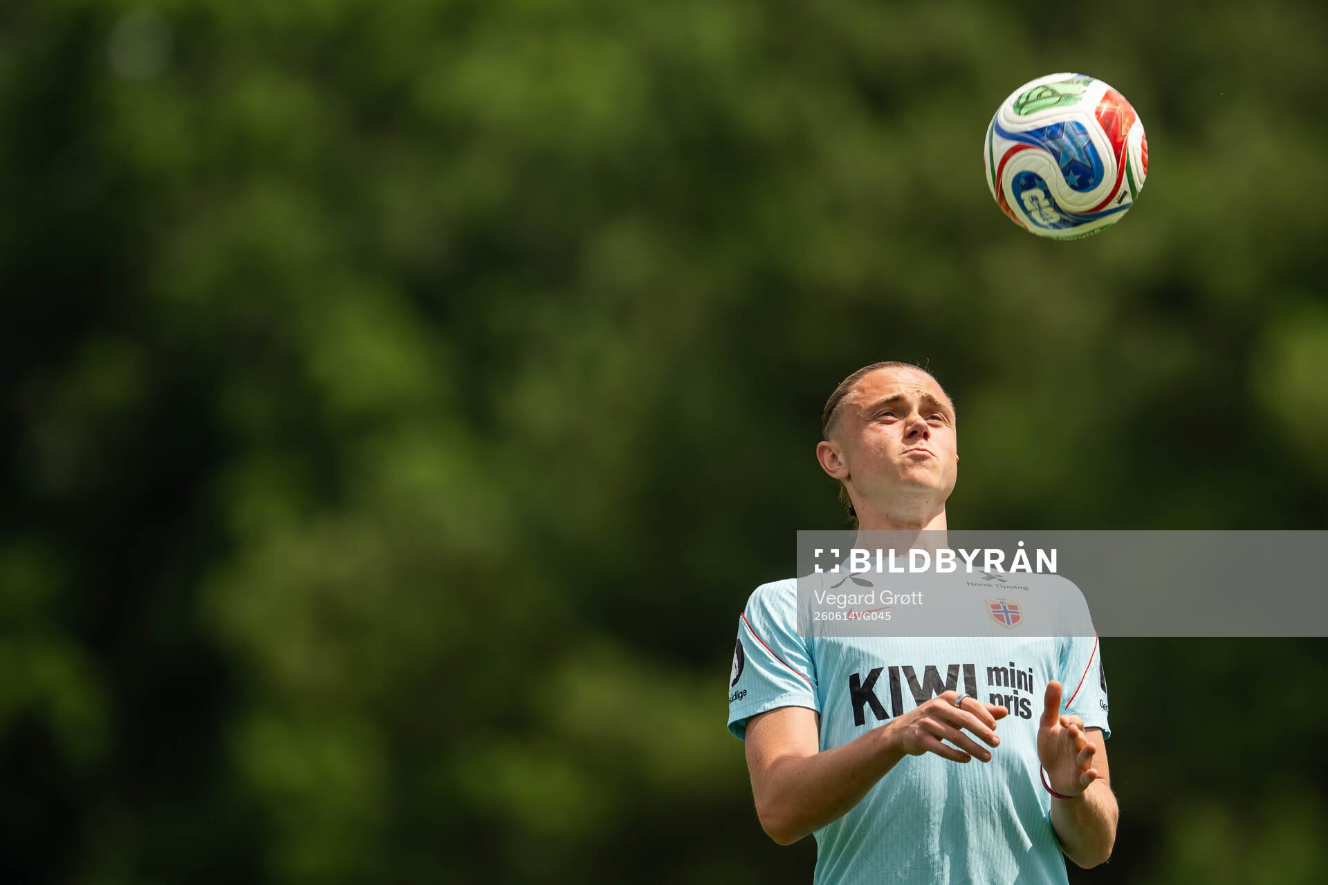 Thelo Aasgaard of the Norwegian national football team at a