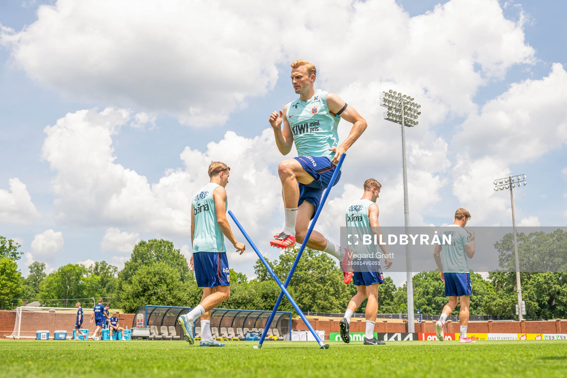 Sondre Langås of the Norwegian national football team at a