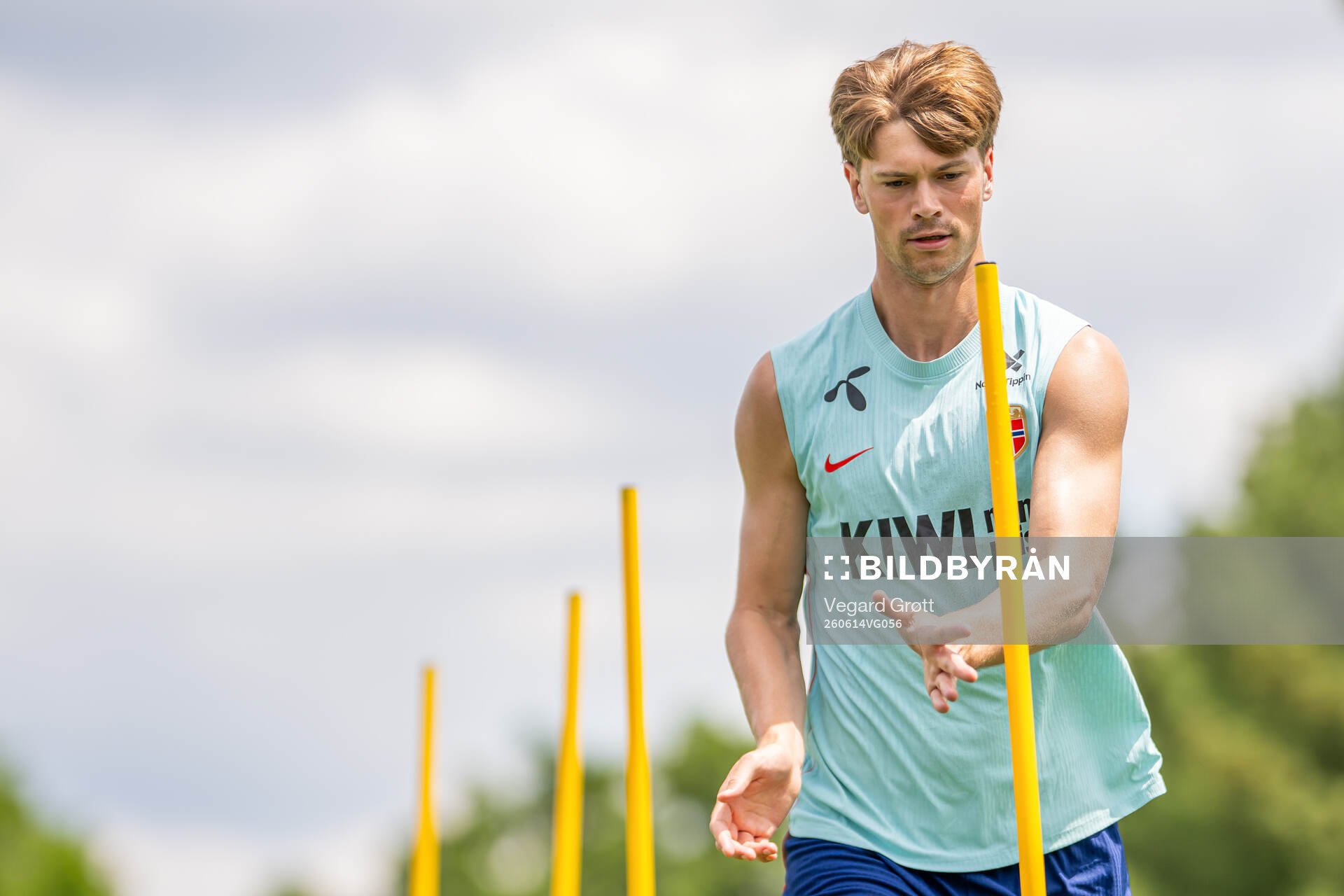 Henrik Falchener of the Norwegian national football team at