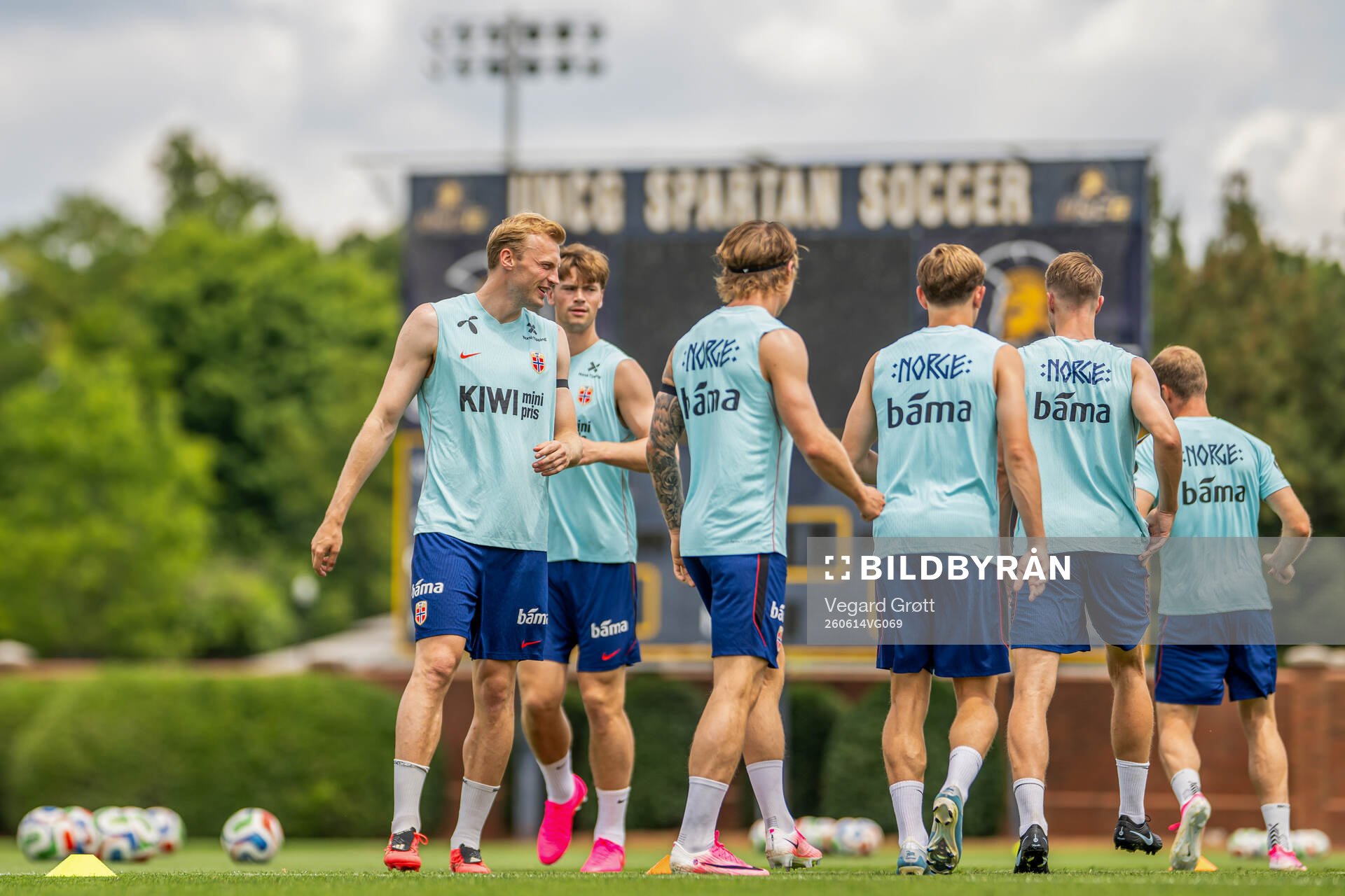 Sondre Langås of the Norwegian national football team at a