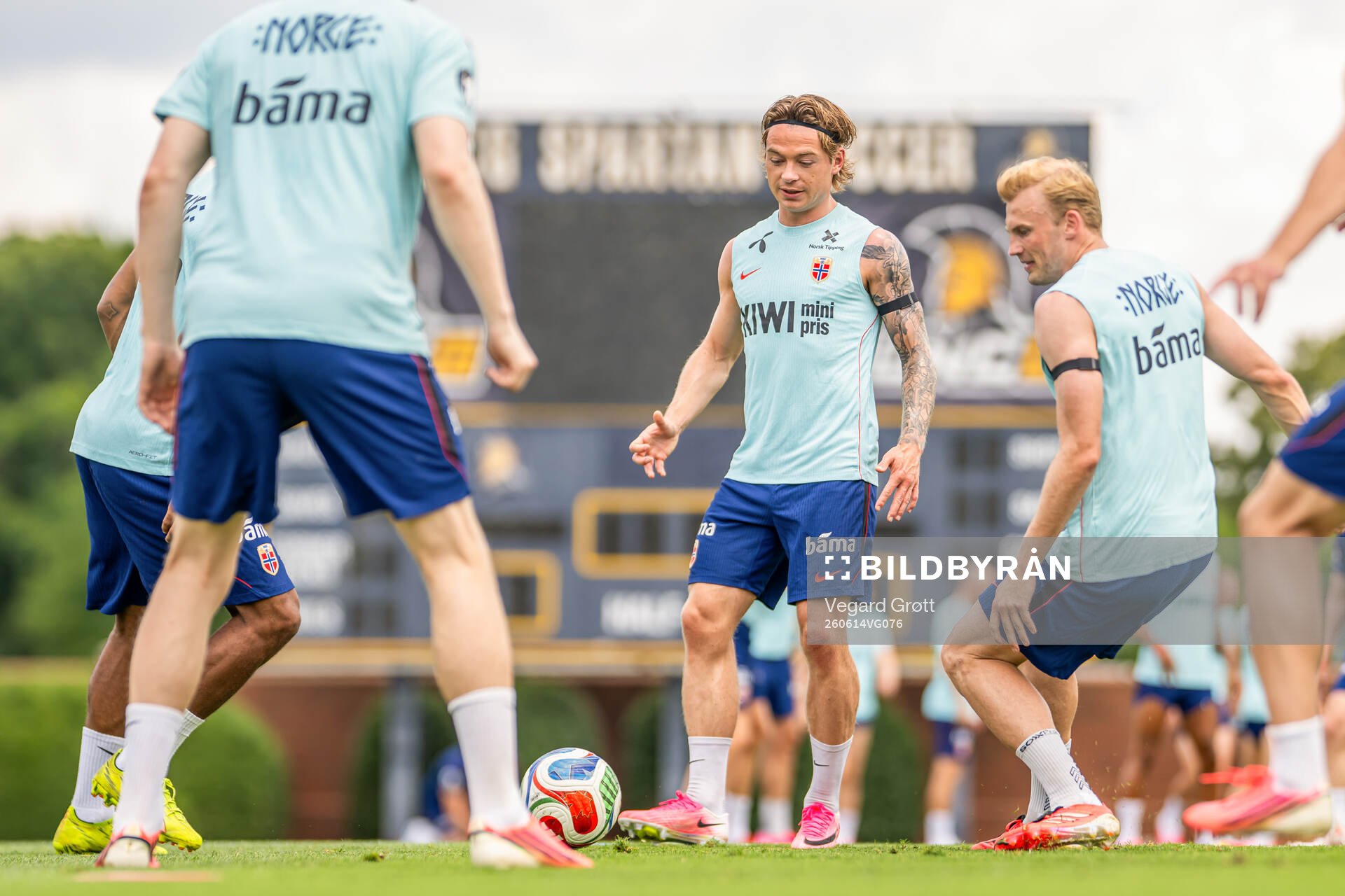 Patrick Berg of the Norwegian national football team at a