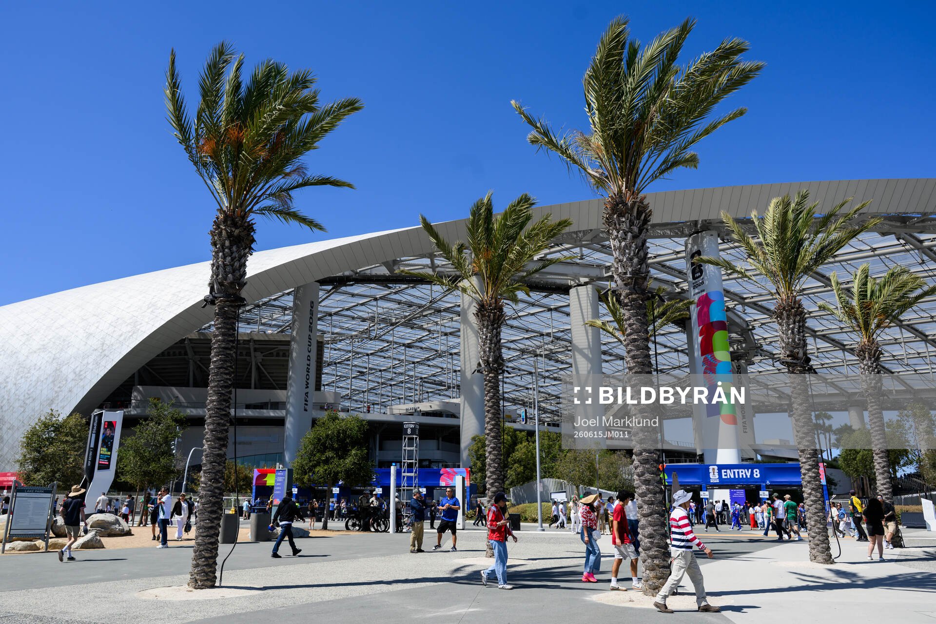 Exterior view of Los Angeles Stadium