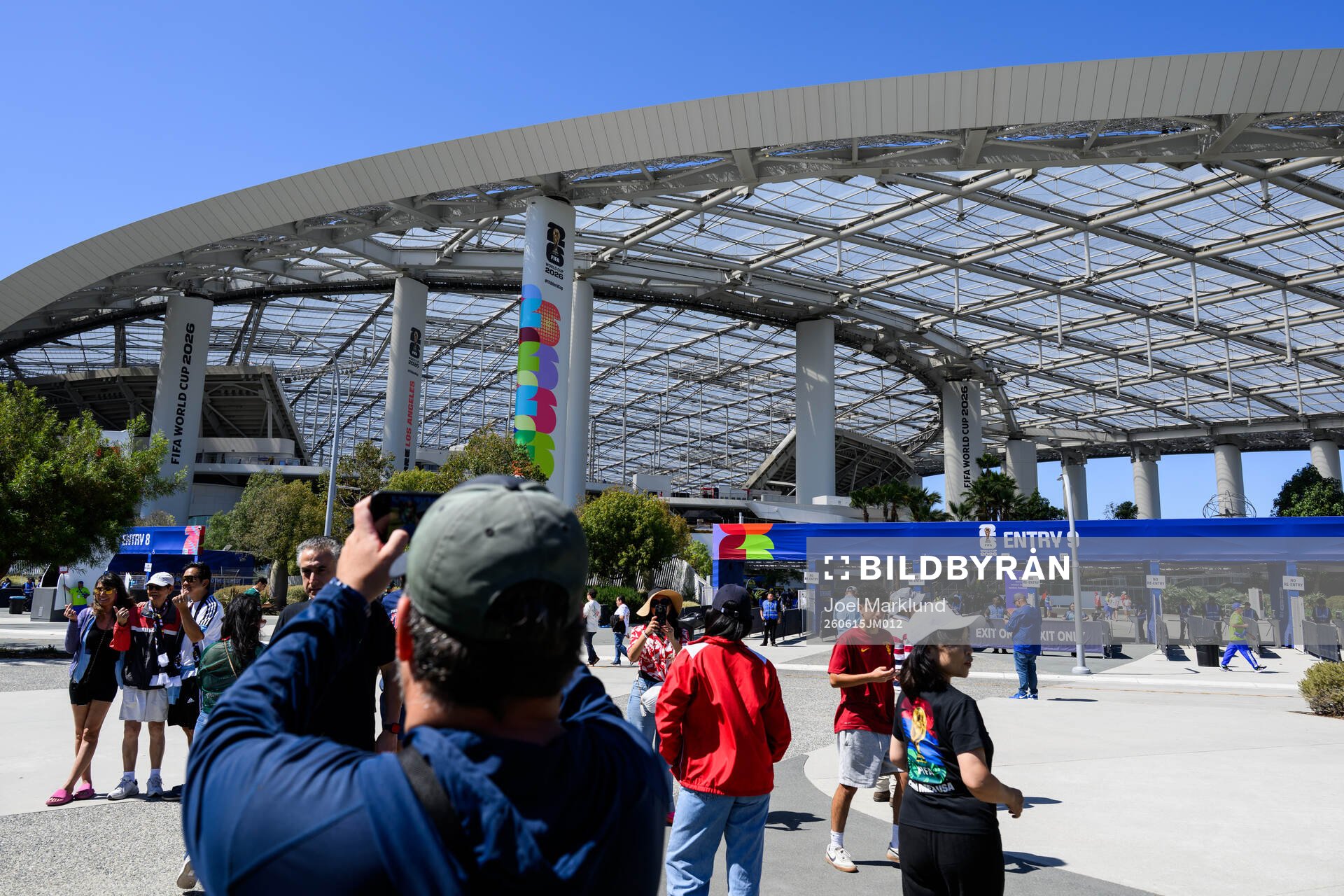 Exterior view of Los Angeles Stadium